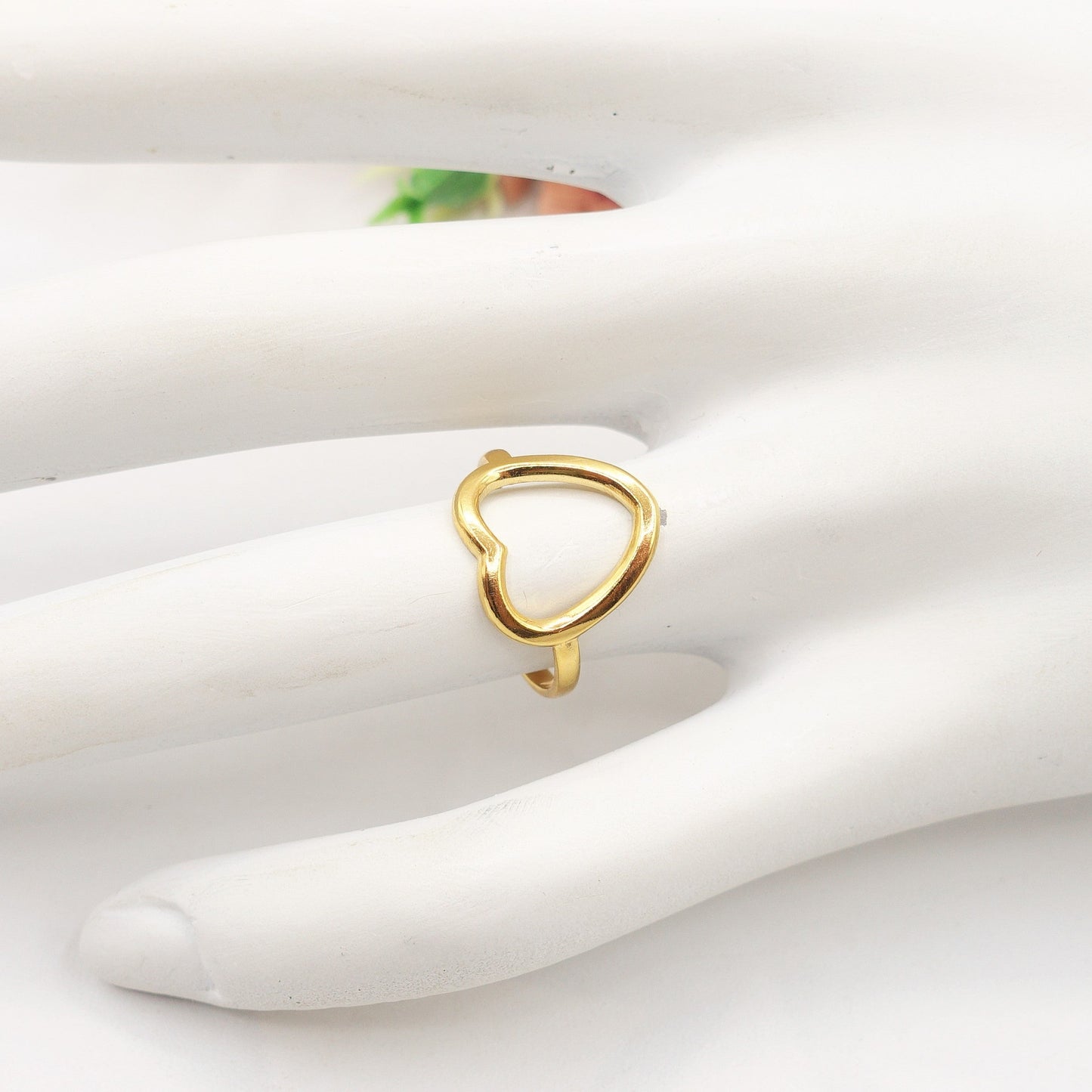 GISELLE ~ ACCIAIO INOSSIDABILE anello a cuore