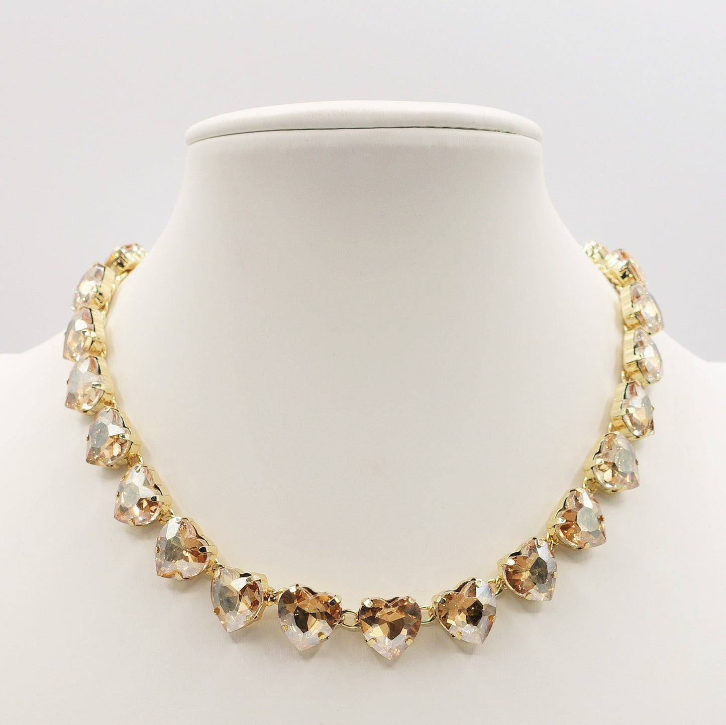 LUCE HEARTS - collier con pietre A CUORE sfaccettate