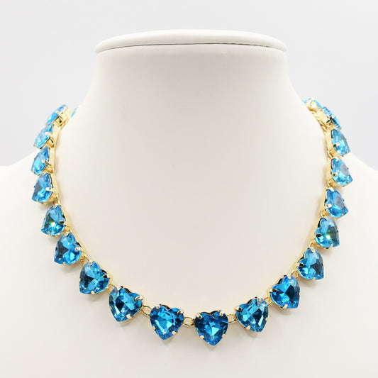 LUCE HEARTS - collier con pietre A CUORE sfaccettate
