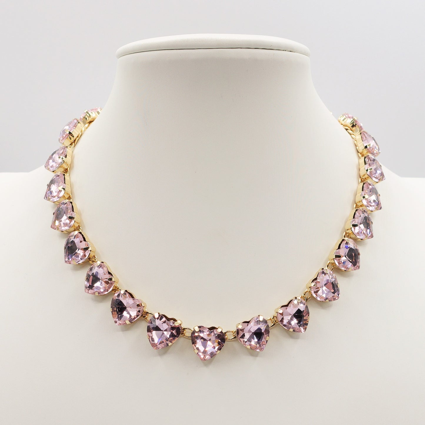 LUCE HEARTS - collier con pietre A CUORE sfaccettate