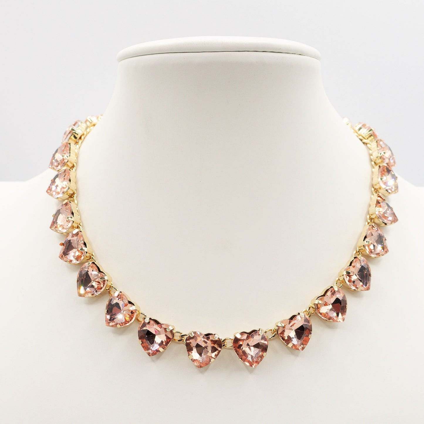 LUCE HEARTS - collier con pietre A CUORE sfaccettate