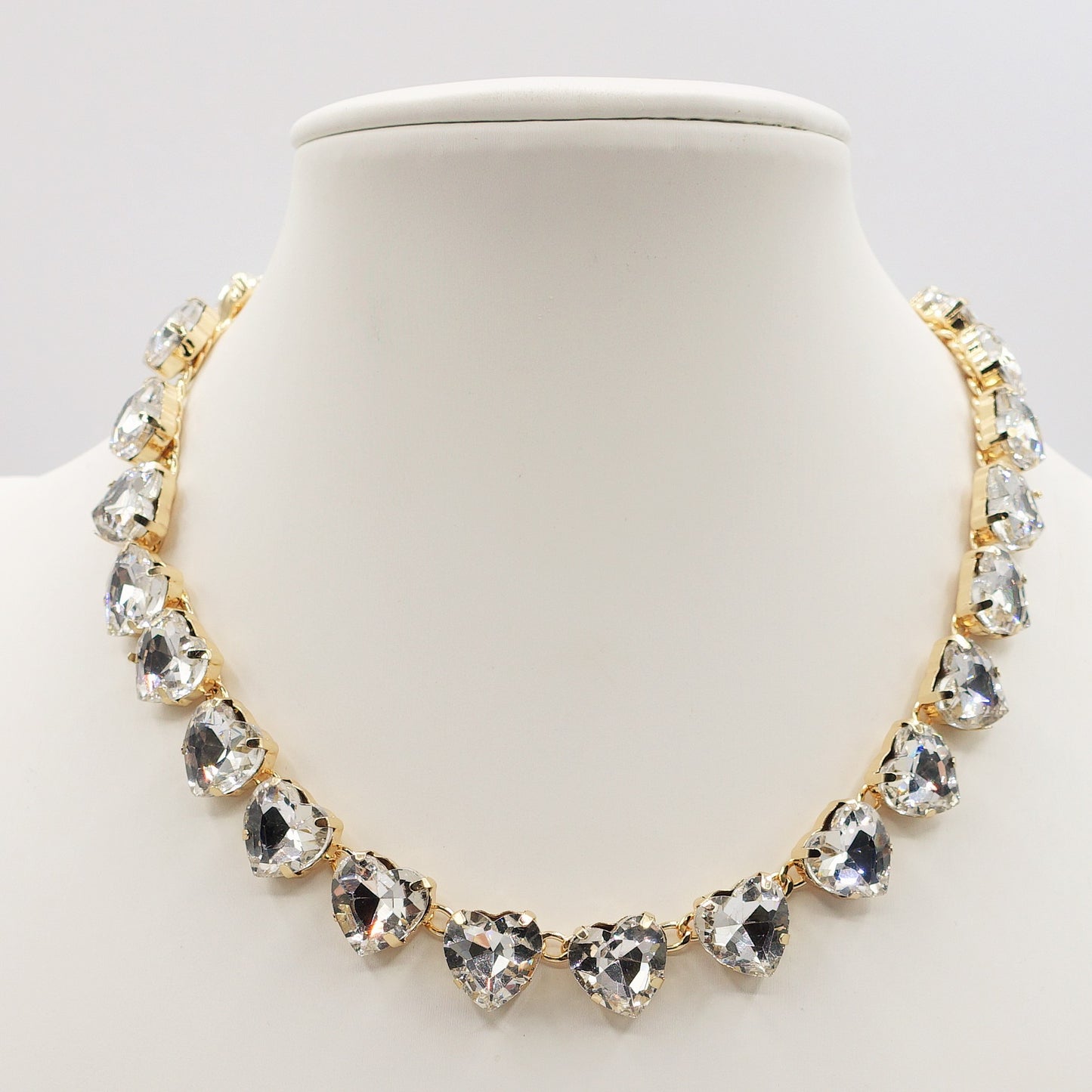 LUCE HEARTS - collier con pietre A CUORE sfaccettate