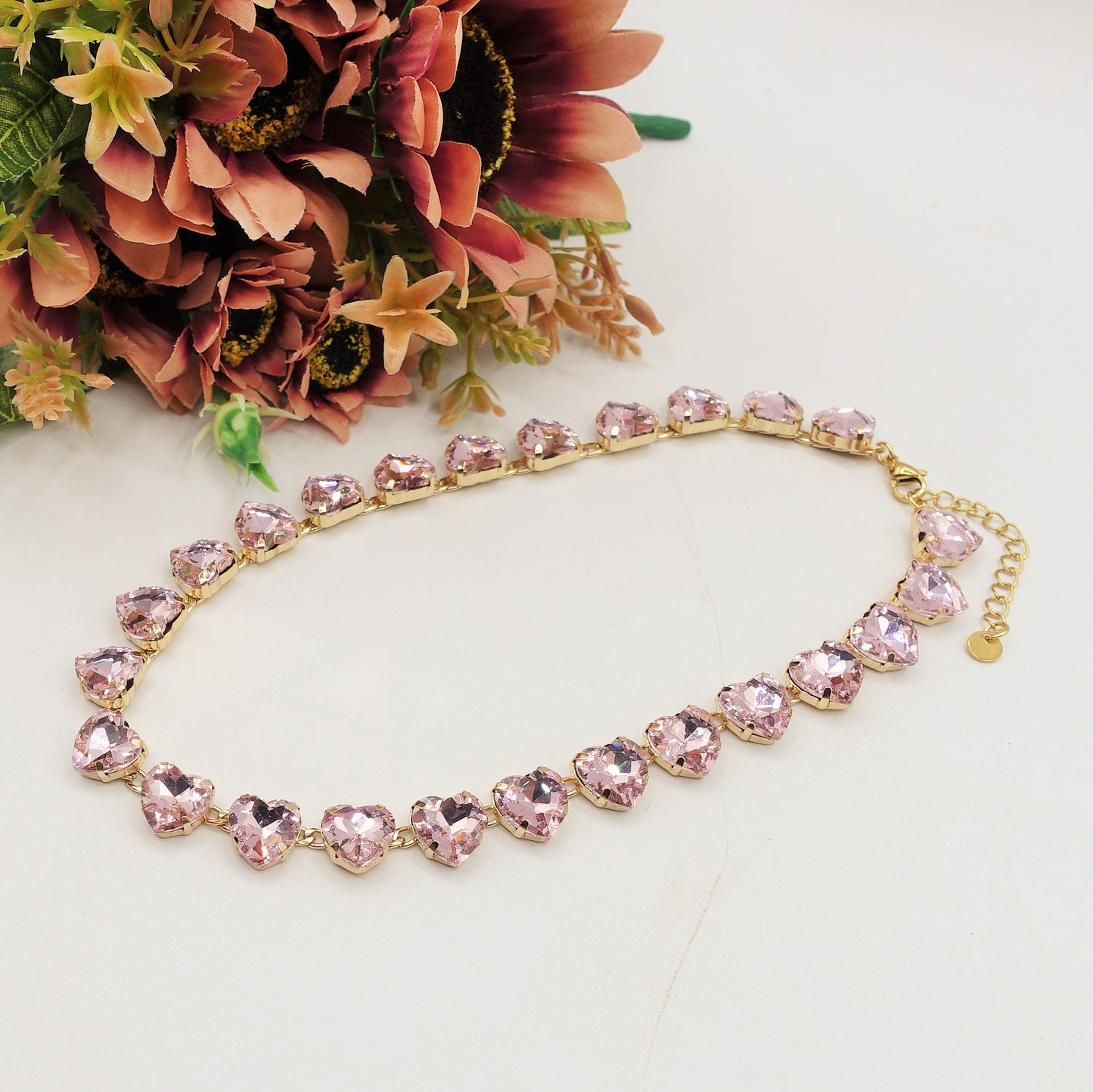 LUCE HEARTS - collier con pietre A CUORE sfaccettate