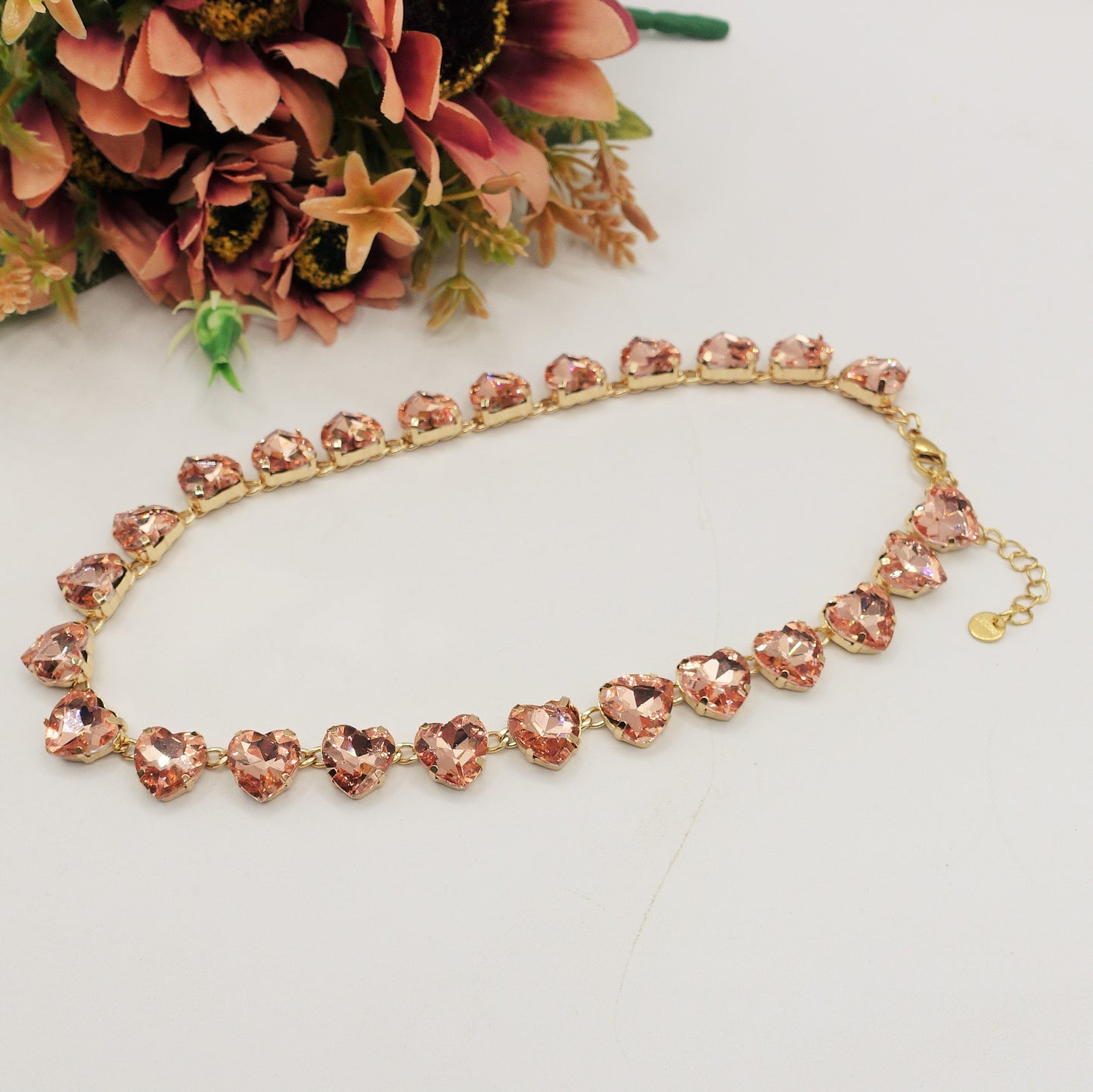 LUCE HEARTS - collier con pietre A CUORE sfaccettate