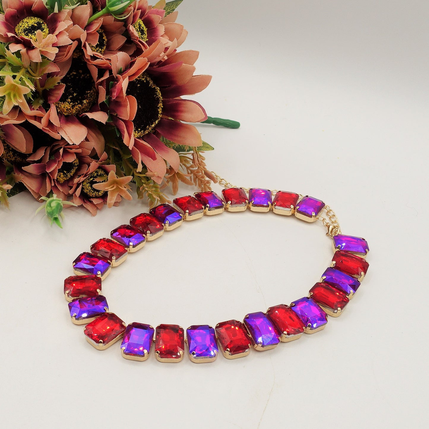MARGOT LUXE SET - Collier ,Bracciale e Orecchini con pietre sfaccettate