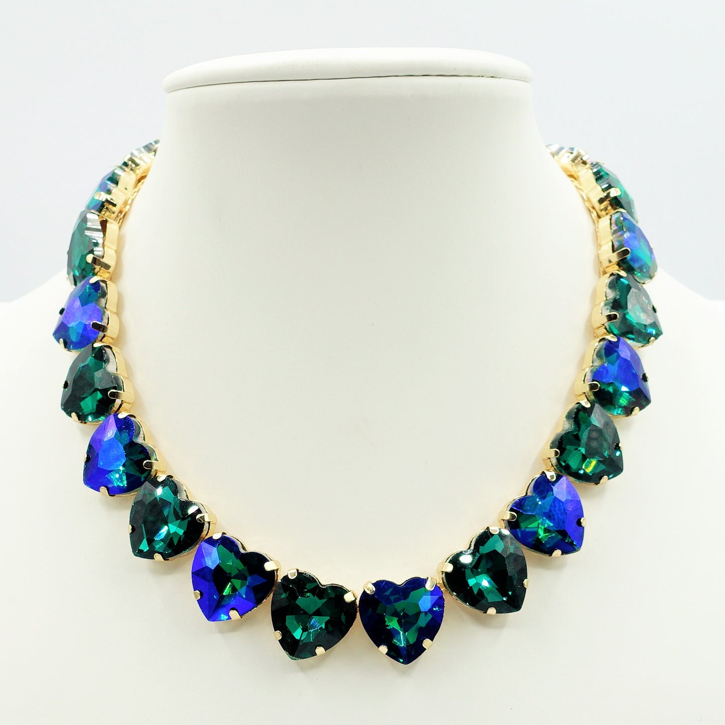 LUCE HEARTS 2.0 - collier con pietre A CUORE sfaccettate