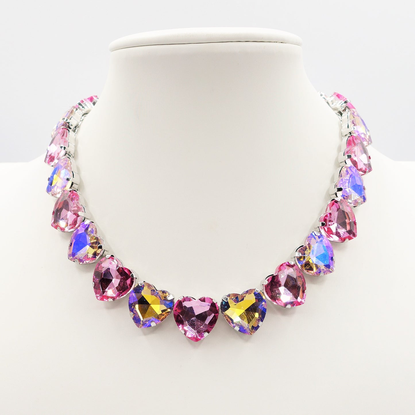 LUCE HEARTS 2.0 - collier con pietre A CUORE sfaccettate