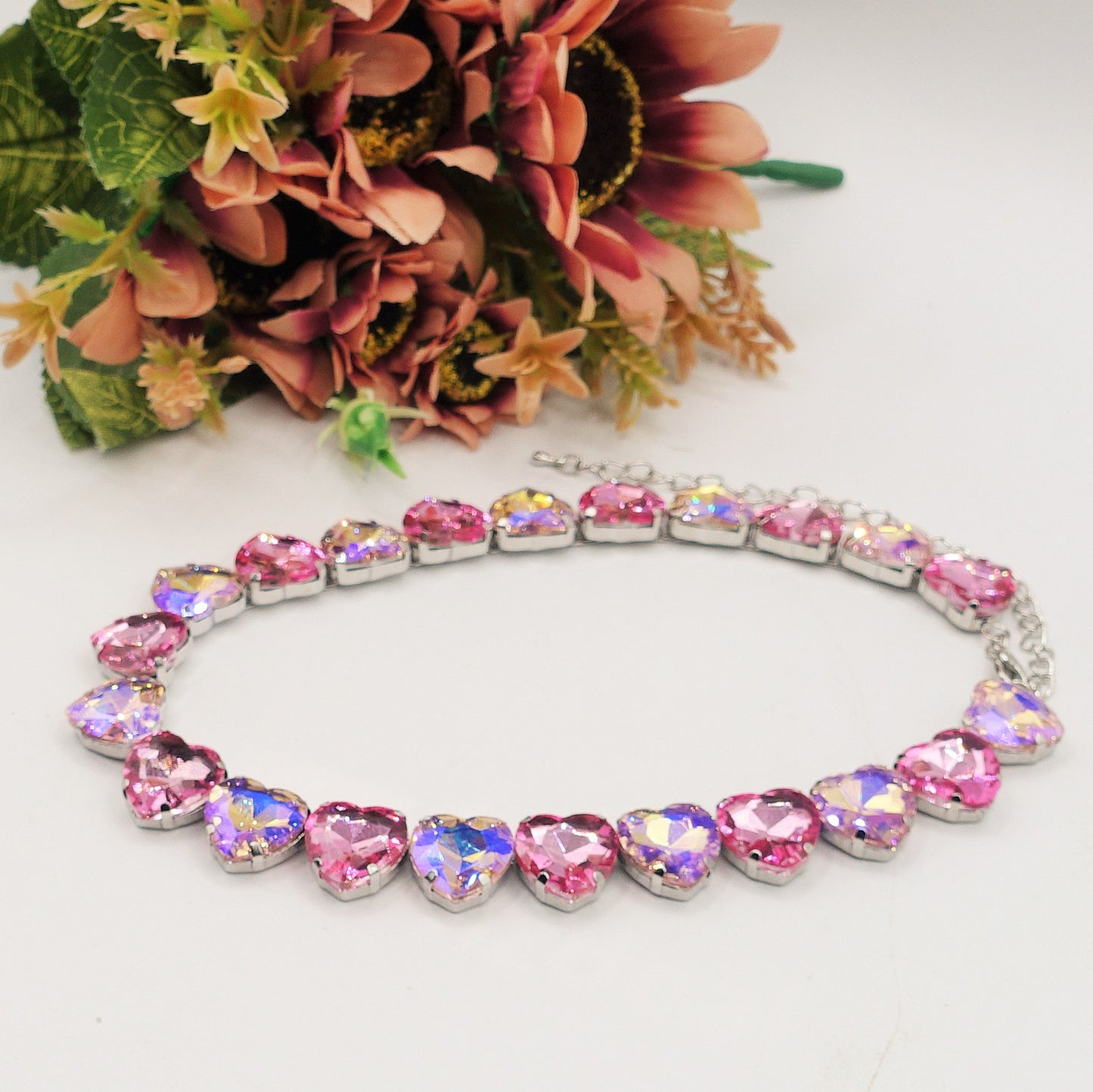LUCE HEARTS 2.0 - collier con pietre A CUORE sfaccettate