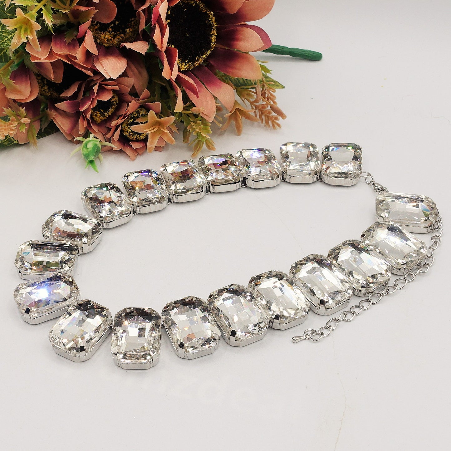 MARGOT LUXE SET - Collier ,Bracciale e Orecchini con pietre sfaccettate