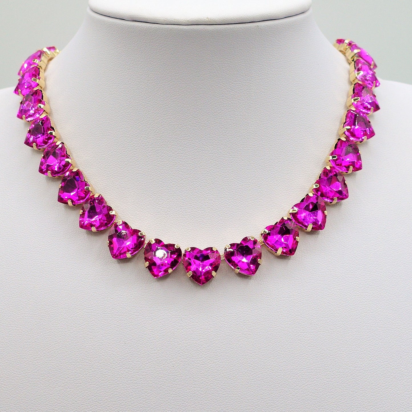 LUCE HEARTS - collier con pietre A CUORE sfaccettate