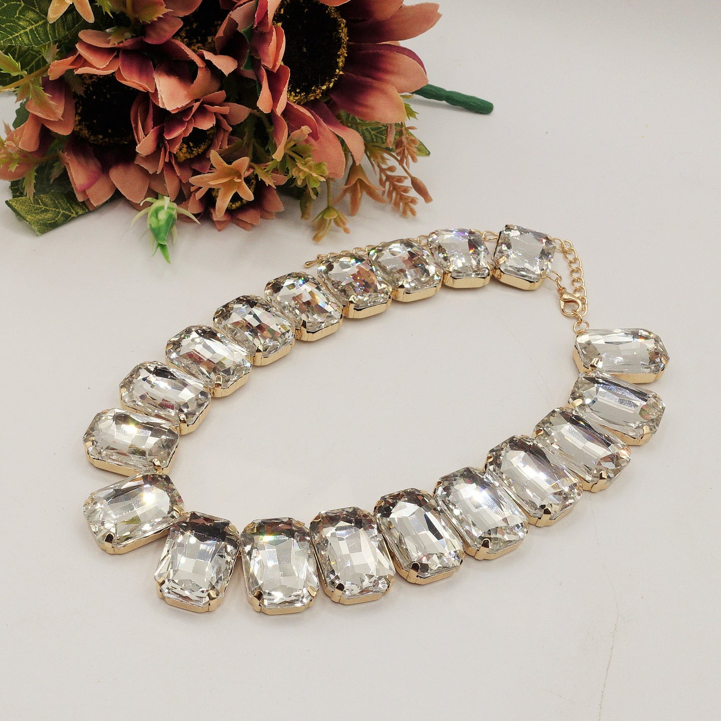 MARGOT LUXE SET - Collier ,Bracciale e Orecchini con pietre sfaccettate