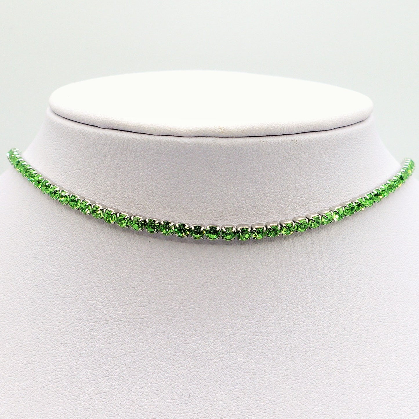 VEGAS ~ TENNIS CHOKER GIROCOLLO IN ACCIAIO INOSSIDABILE CON CUBIC ZIRCONIA