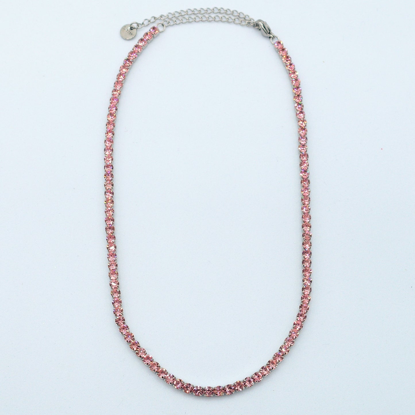 VEGAS ~ TENNIS CHOKER GIROCOLLO IN ACCIAIO INOSSIDABILE CON CUBIC ZIRCONIA