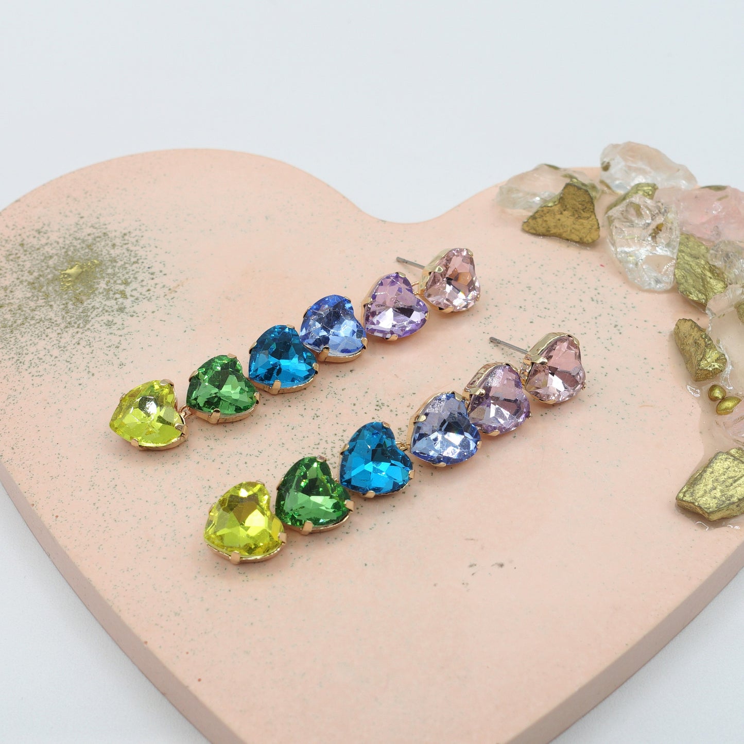 LUCE HEARTS - Orecchini con pietre sfaccettate