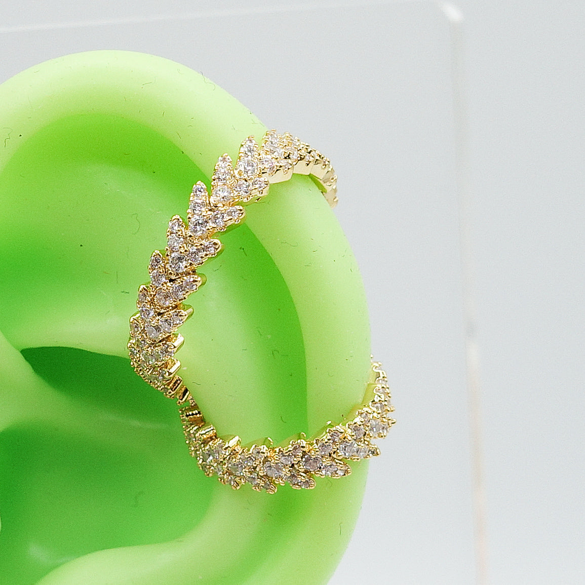 LYLAH ~ Earcuff Doppio con cubic zirconia