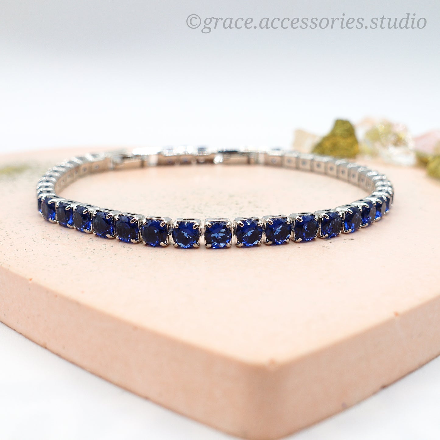 MAYA ~Rainbow-Bracciale tennis in Cubic Zirconia