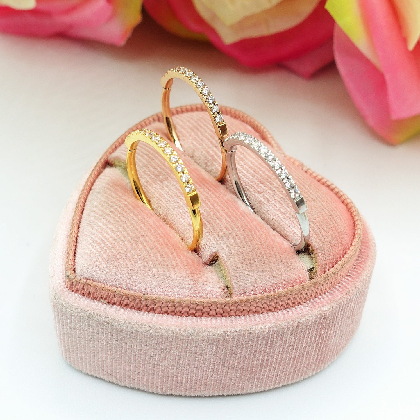 FEDINA Slim Zirconata ~ Anello regolabile in ACCIAIO INOSSIDABILE con cubic zirconia