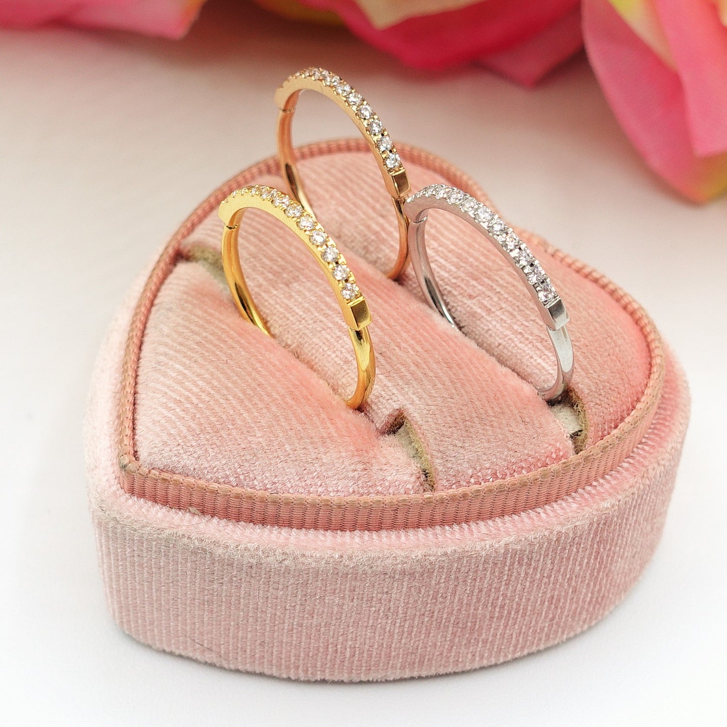 FEDINA Slim Zirconata ~ Anello regolabile in ACCIAIO INOSSIDABILE con cubic zirconia