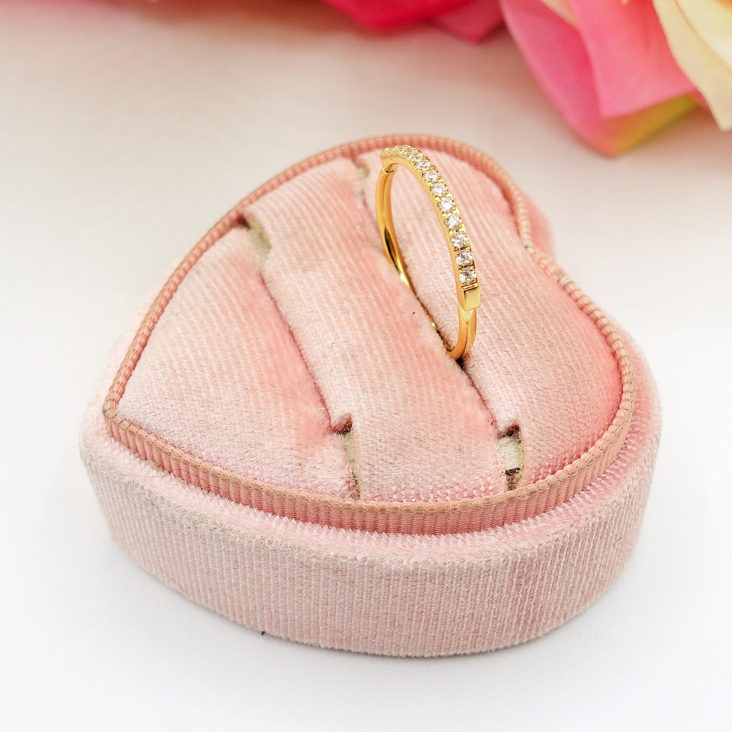 FEDINA Slim Zirconata ~ Anello regolabile in ACCIAIO INOSSIDABILE con cubic zirconia