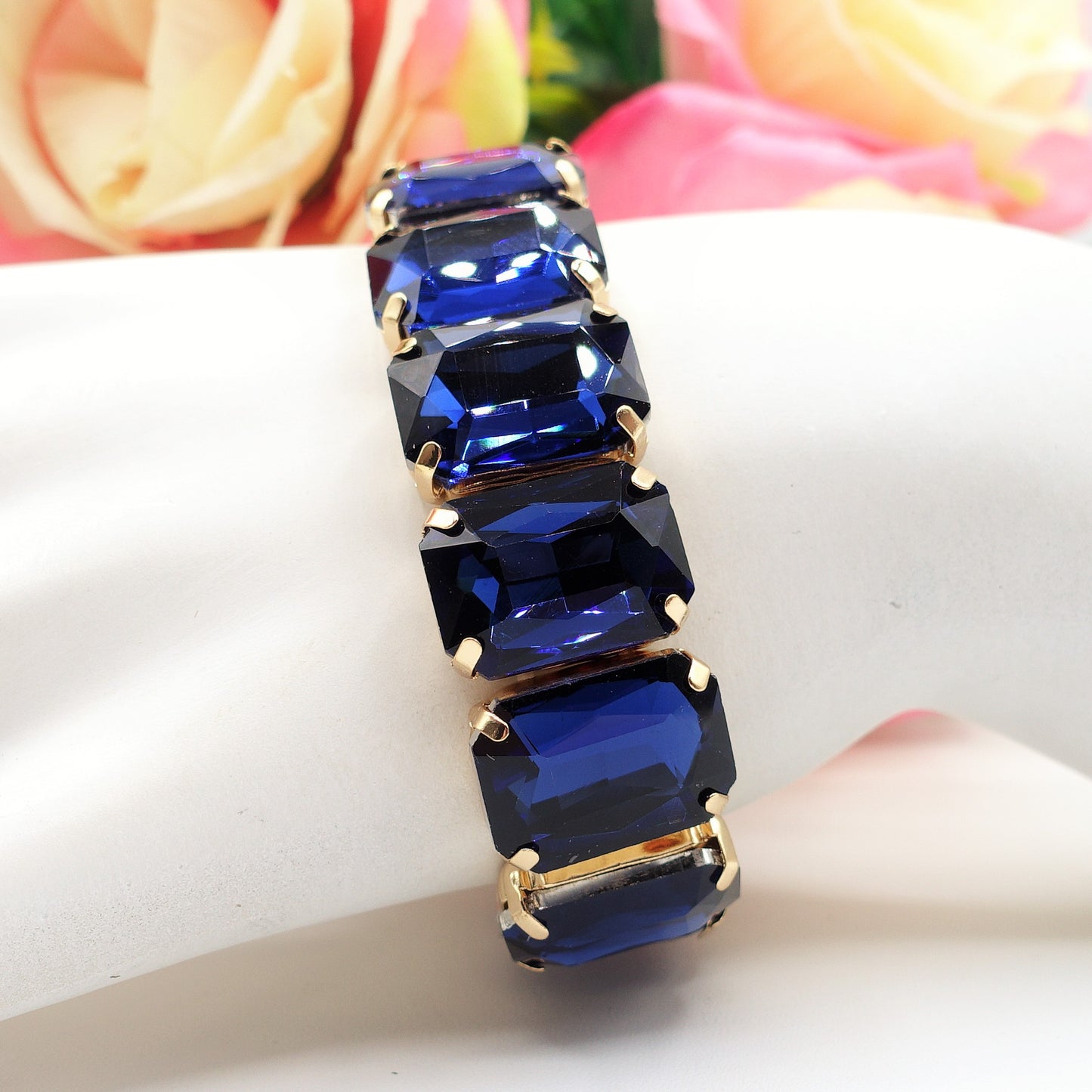 MARGOT - Bracciale Elasticizzato con pietre sfaccettate - LUCE COLLECTION