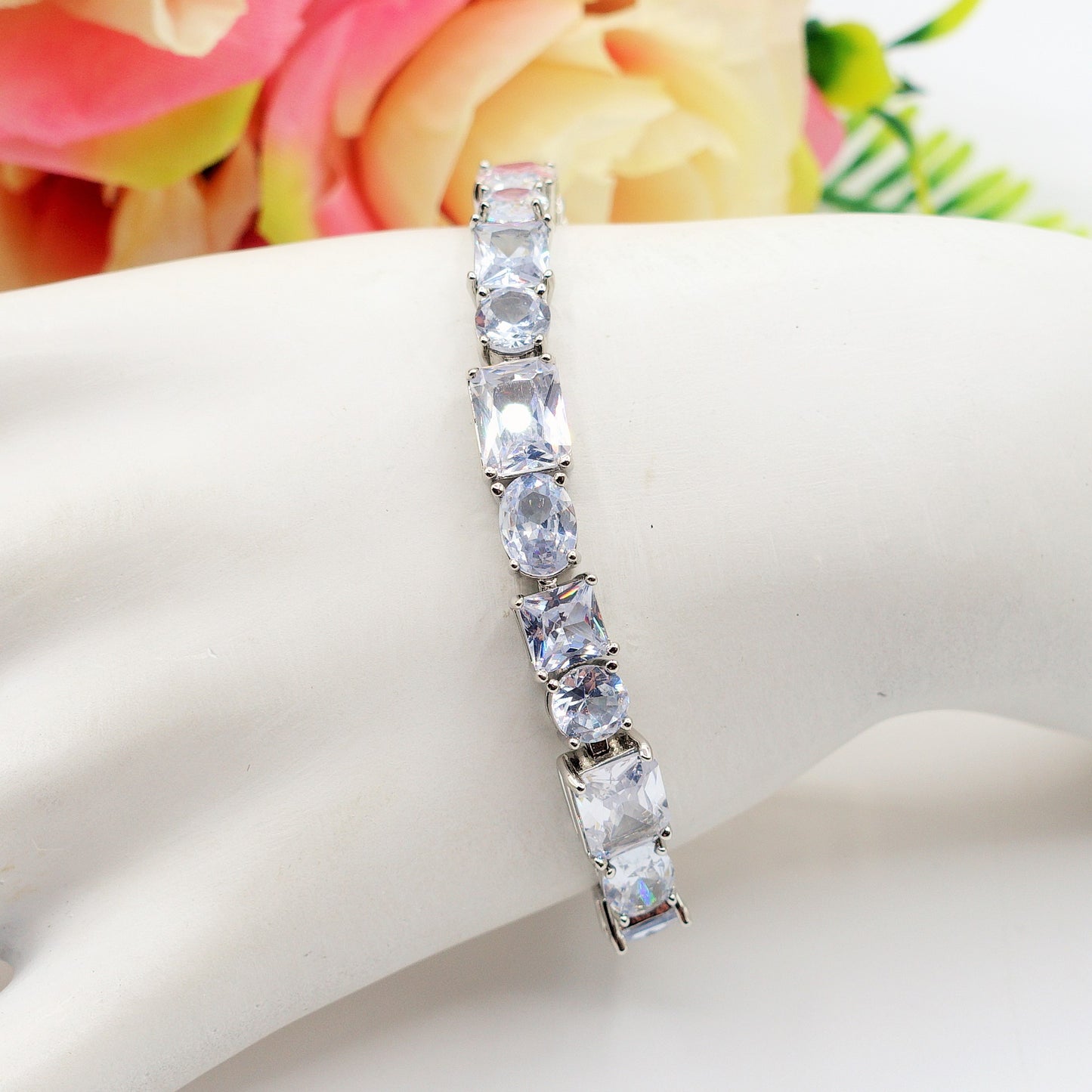CHARIS LUXE - Bracciale Tennis con Cubic Zirconia RAINBOW