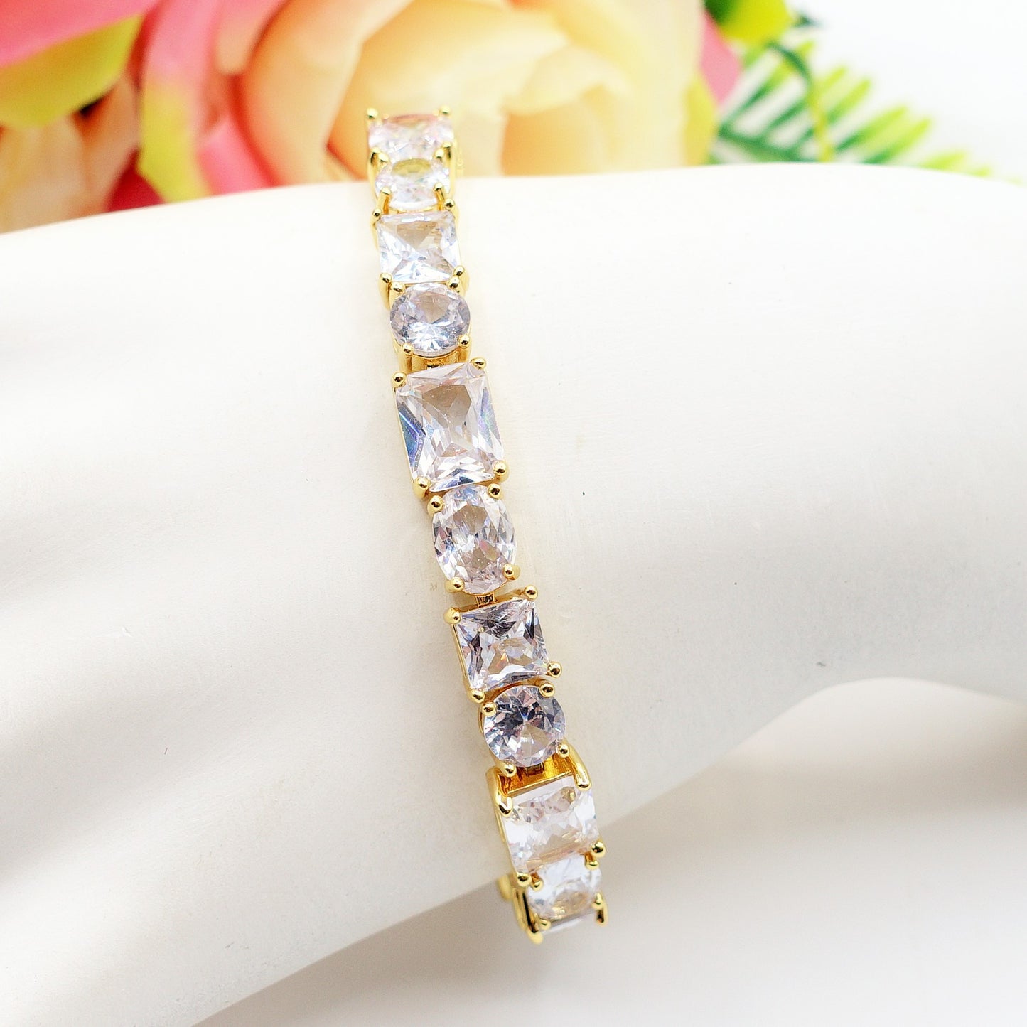 CHARIS LUXE - Bracciale Tennis con Cubic Zirconia RAINBOW