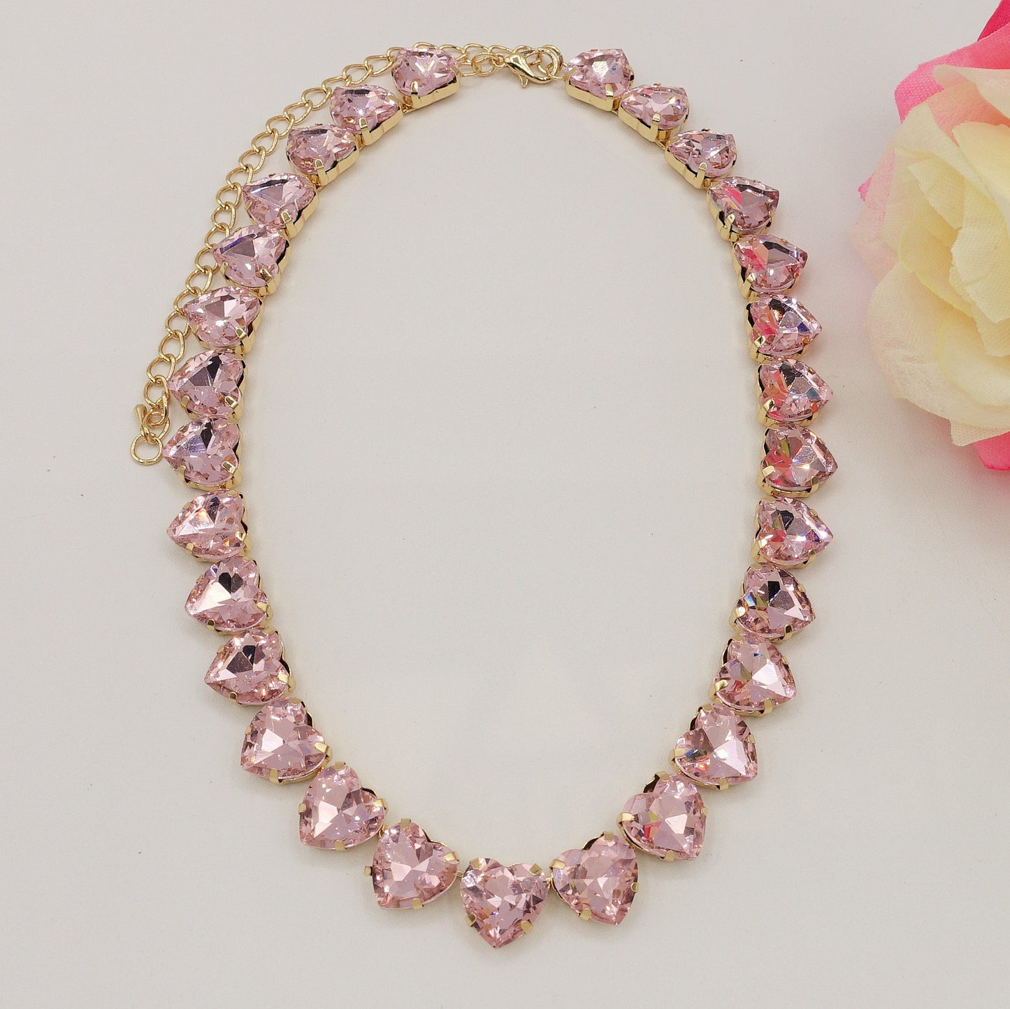 LUCE HEARTS 2.0 - collier con pietre A CUORE sfaccettate