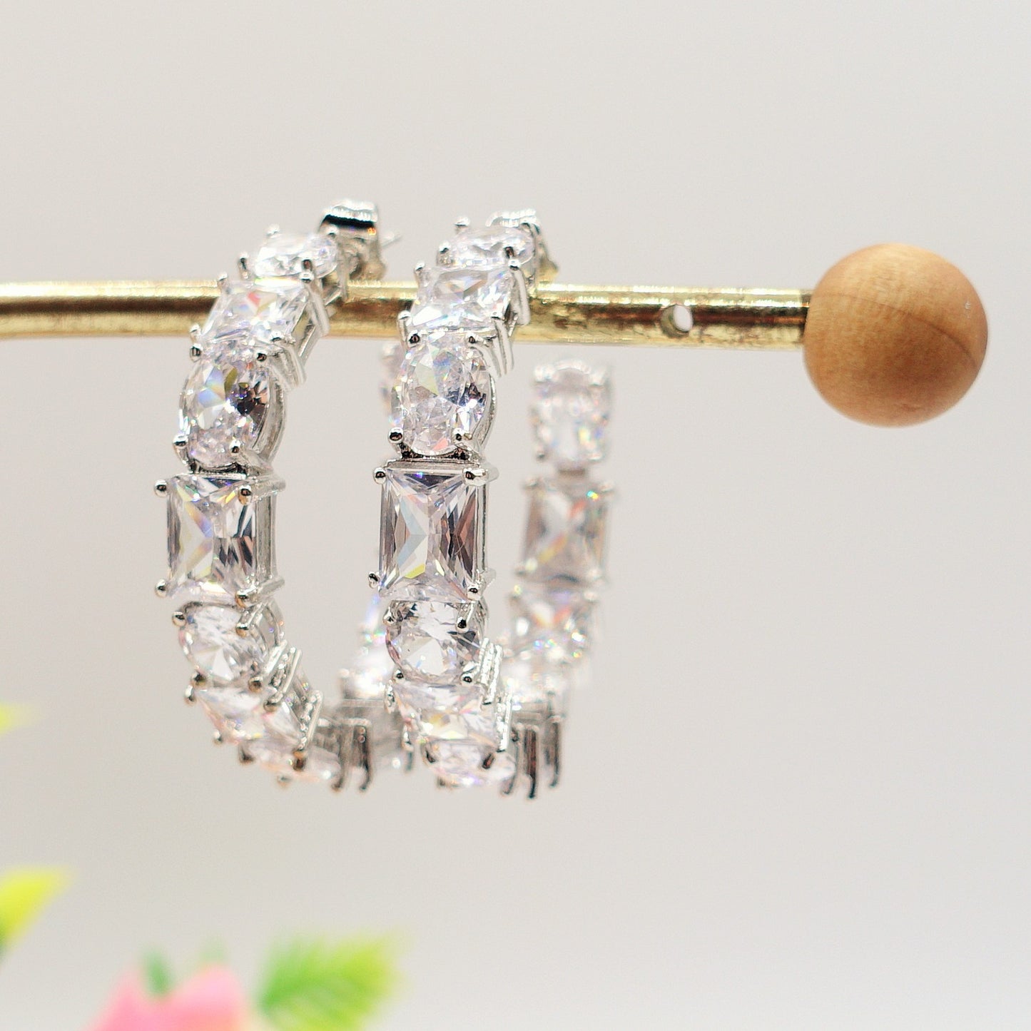 CHARIS big hoops - Orecchini a cerchio con Cubic Zirconia