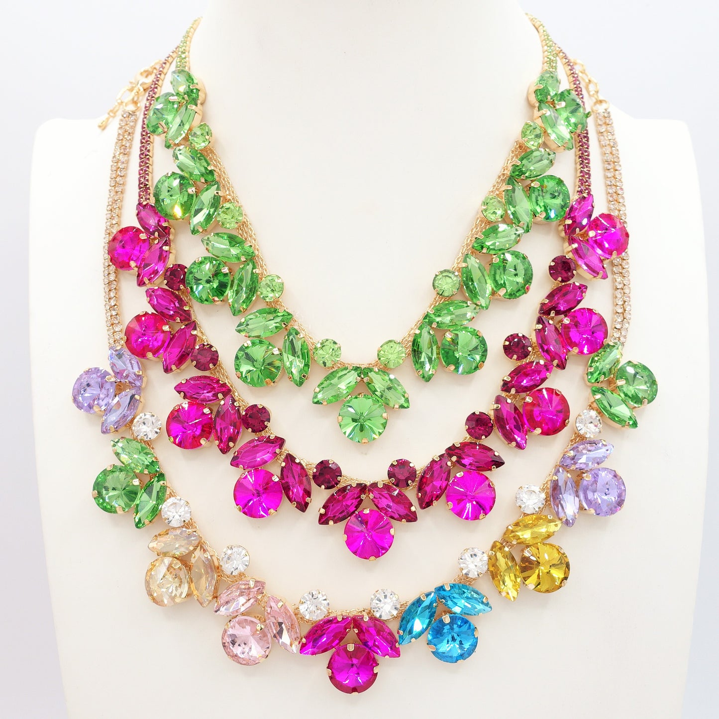 OPHELIA ~ Collana con pietre sfaccettate LUCE COLLECTION