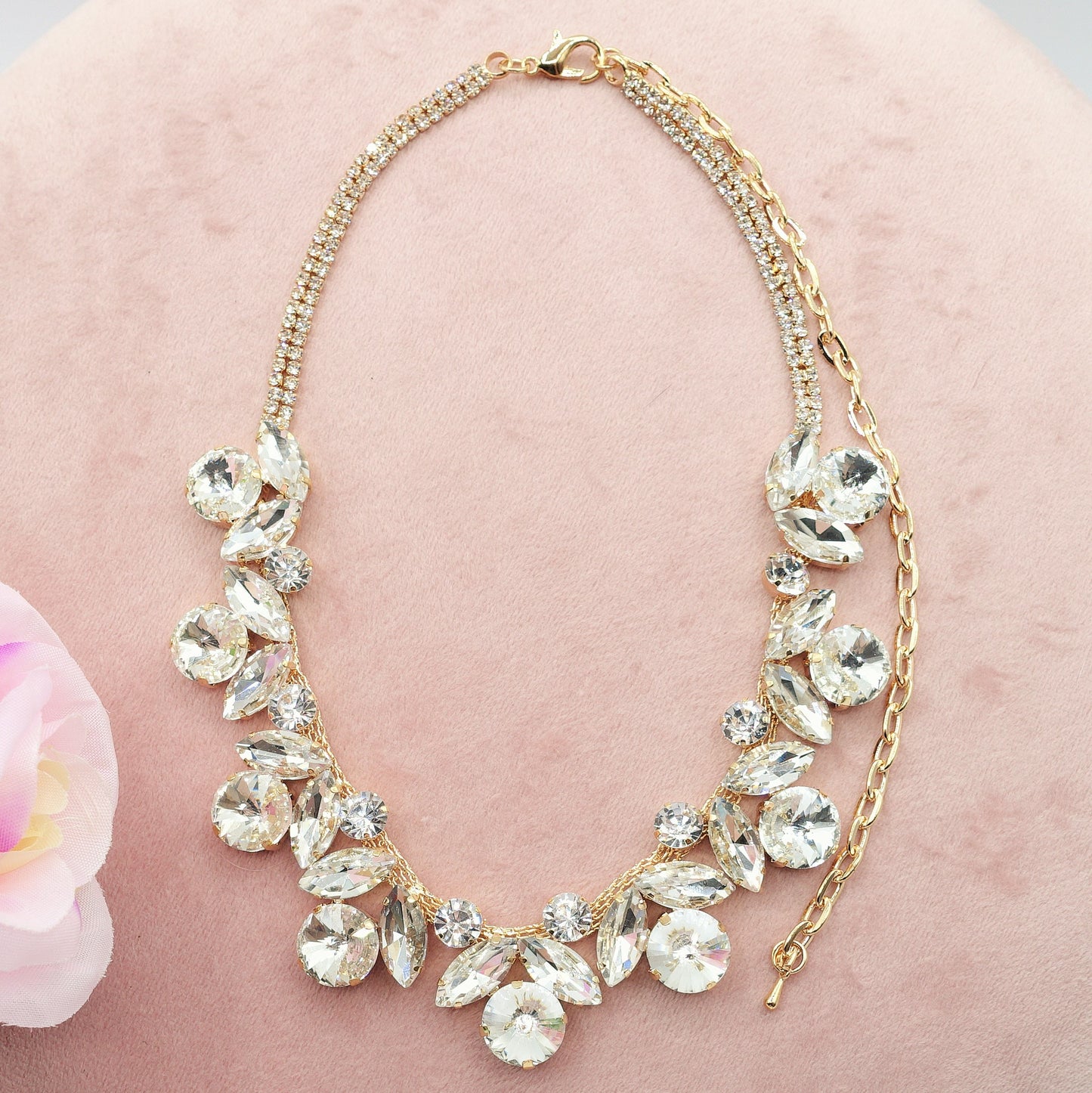 OPHELIA ~ Collana con pietre sfaccettate LUCE COLLECTION