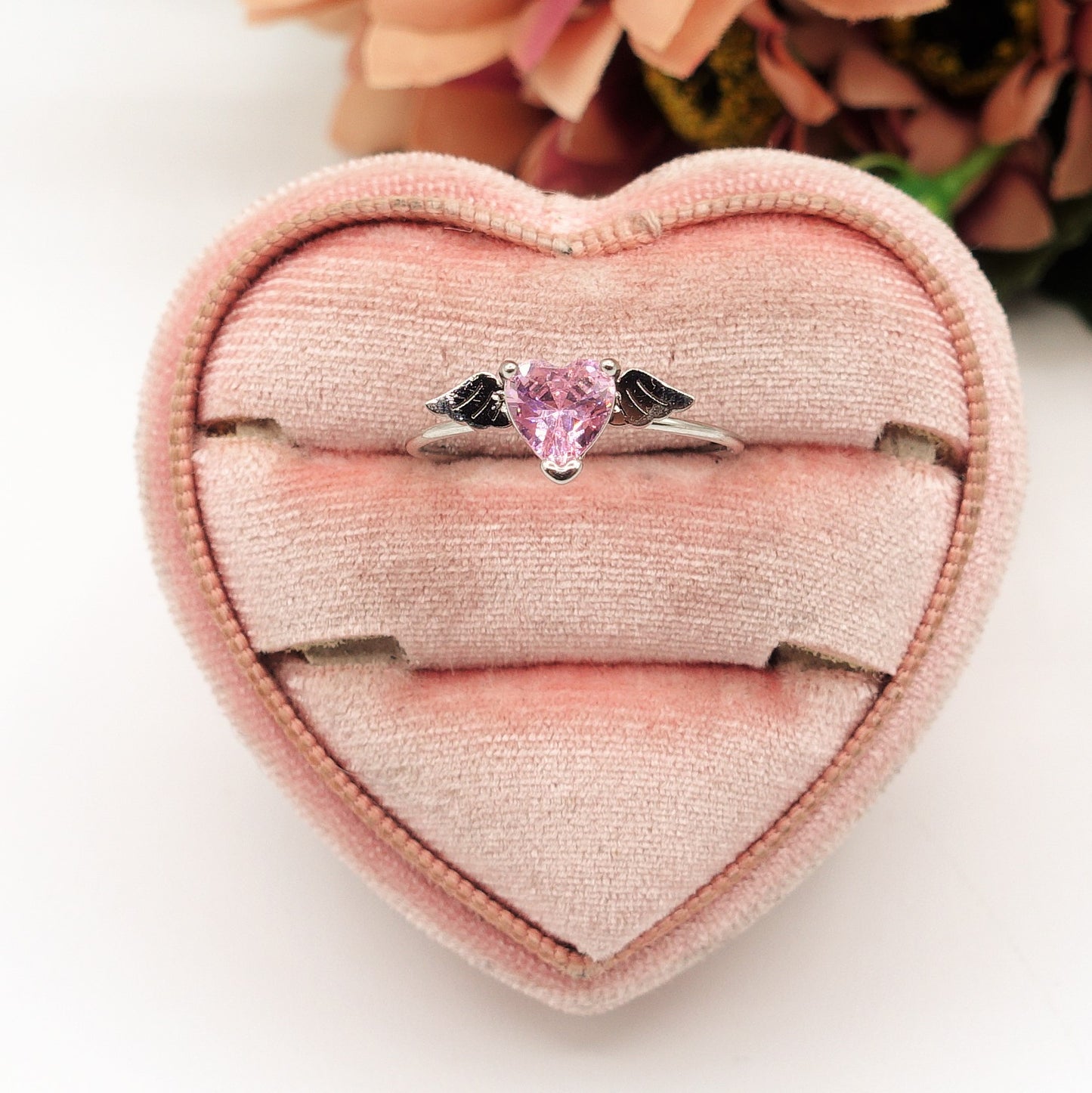 ANGEL ~ Anello regolabile in ACCIAIO INOSSIDABILE con cubic zirconia