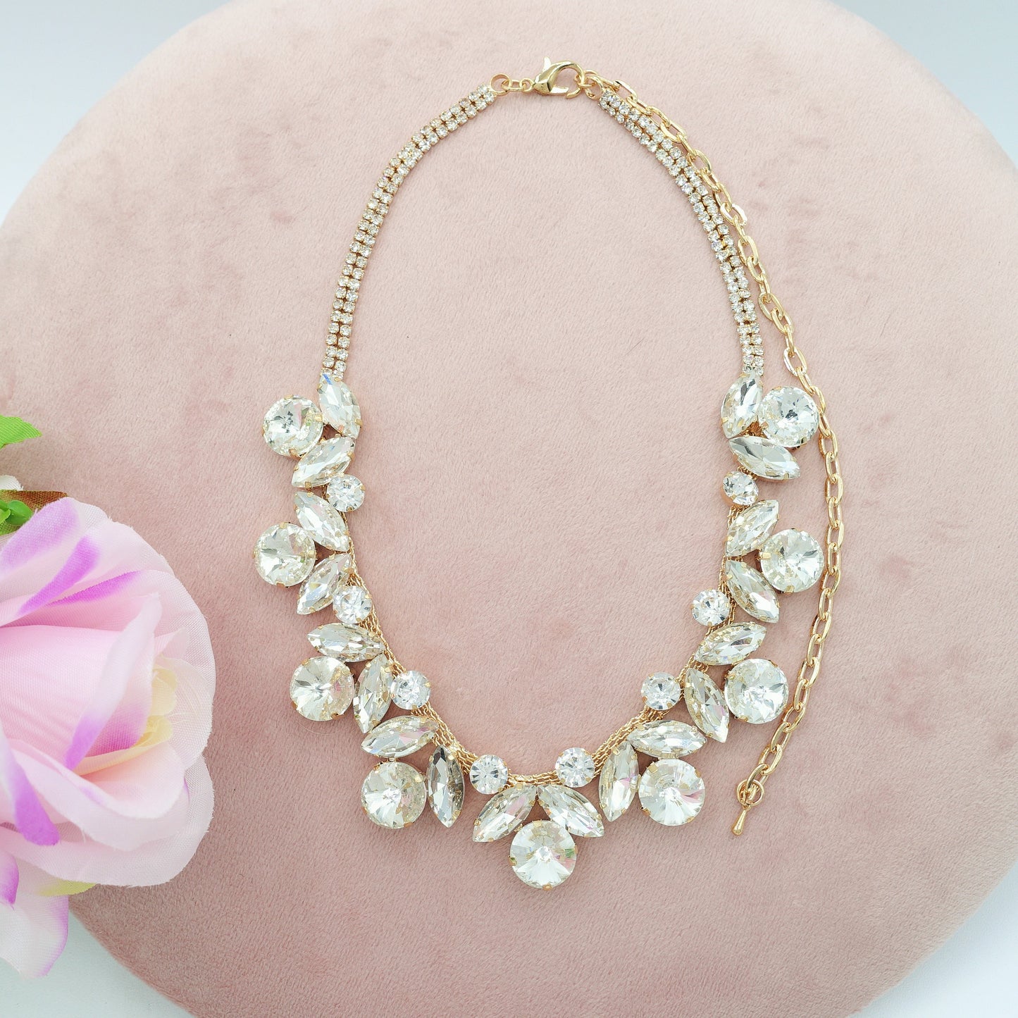 OPHELIA ~ Collana con pietre sfaccettate LUCE COLLECTION