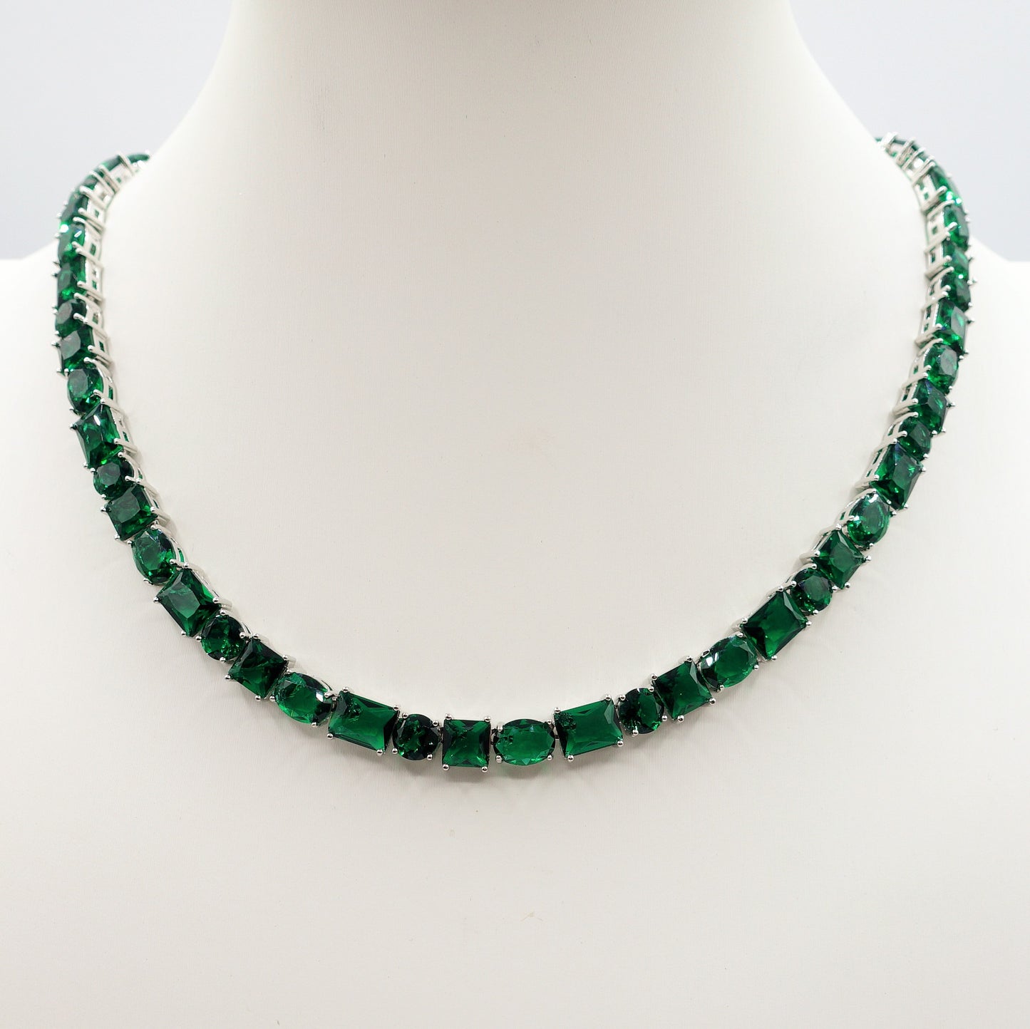 CHARIS Collier Tennis - Collana con Cubic Zirconia RAINBOW