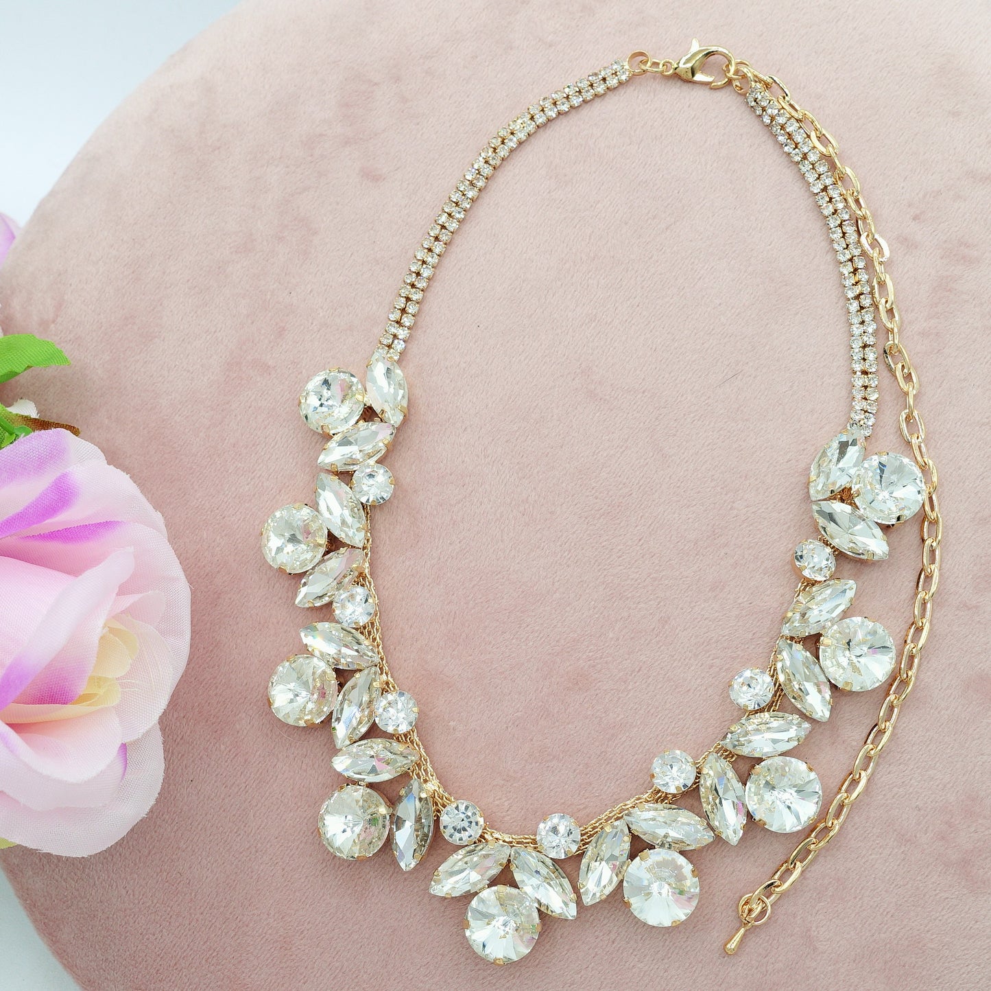 OPHELIA ~ Collana con pietre sfaccettate LUCE COLLECTION