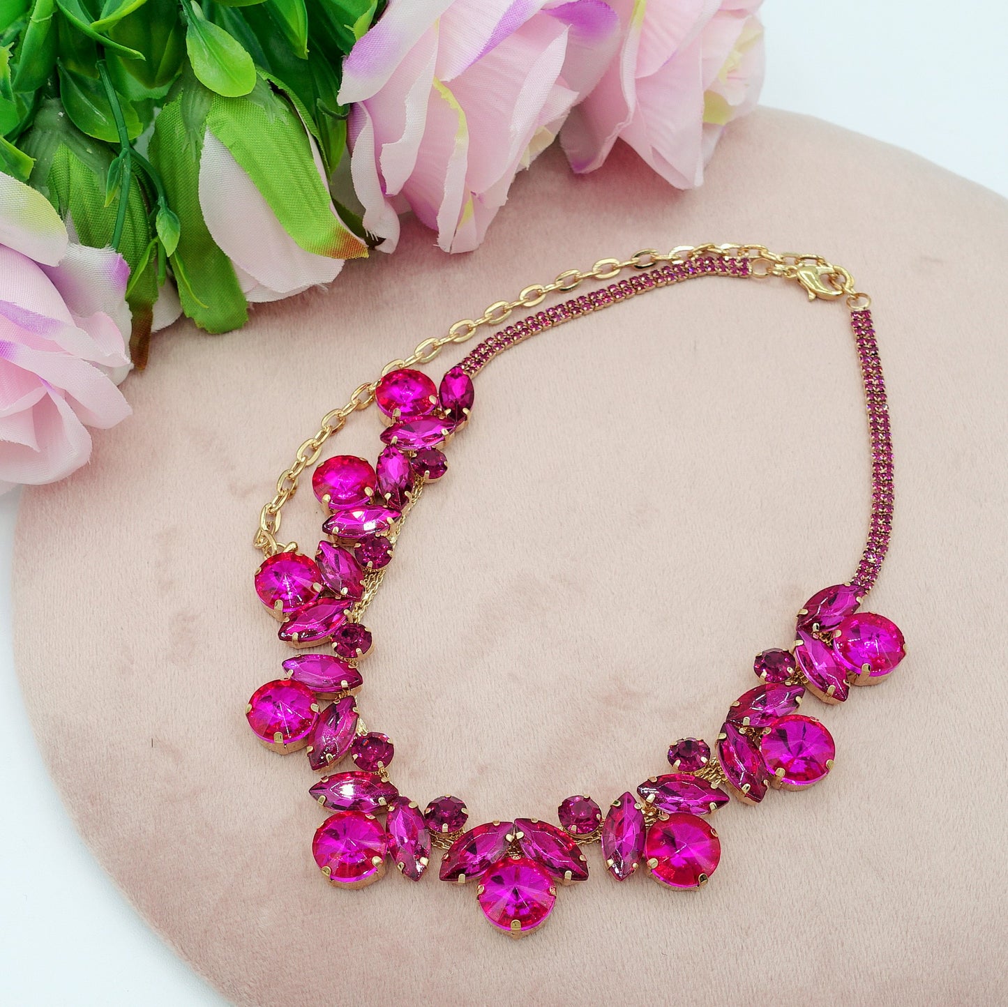 OPHELIA ~ Collana con pietre sfaccettate LUCE COLLECTION