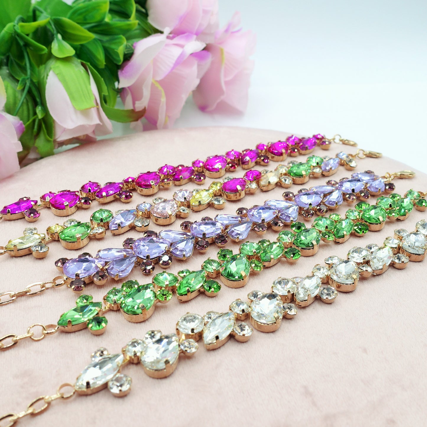 OPHELIA ~ Bracciale con pietre sfaccettate LUCE COLLECTION