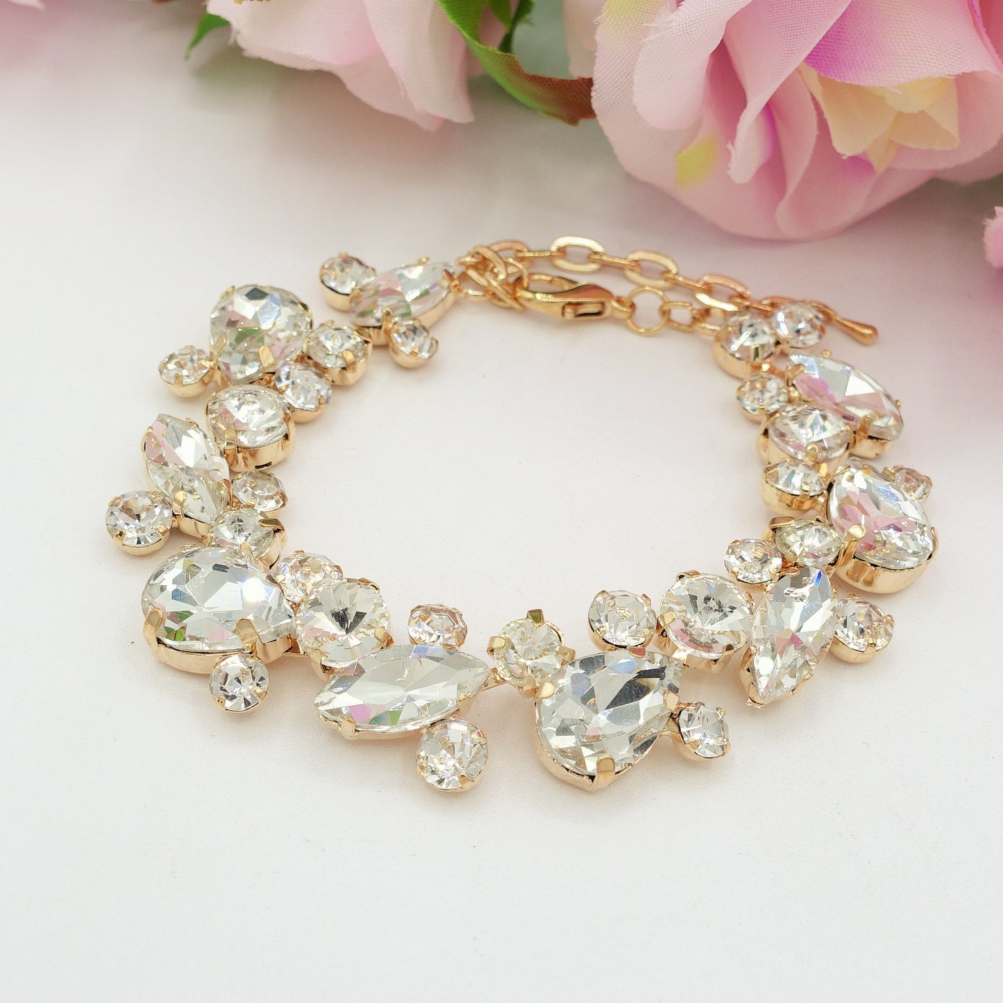 OPHELIA ~ Bracciale con pietre sfaccettate LUCE COLLECTION
