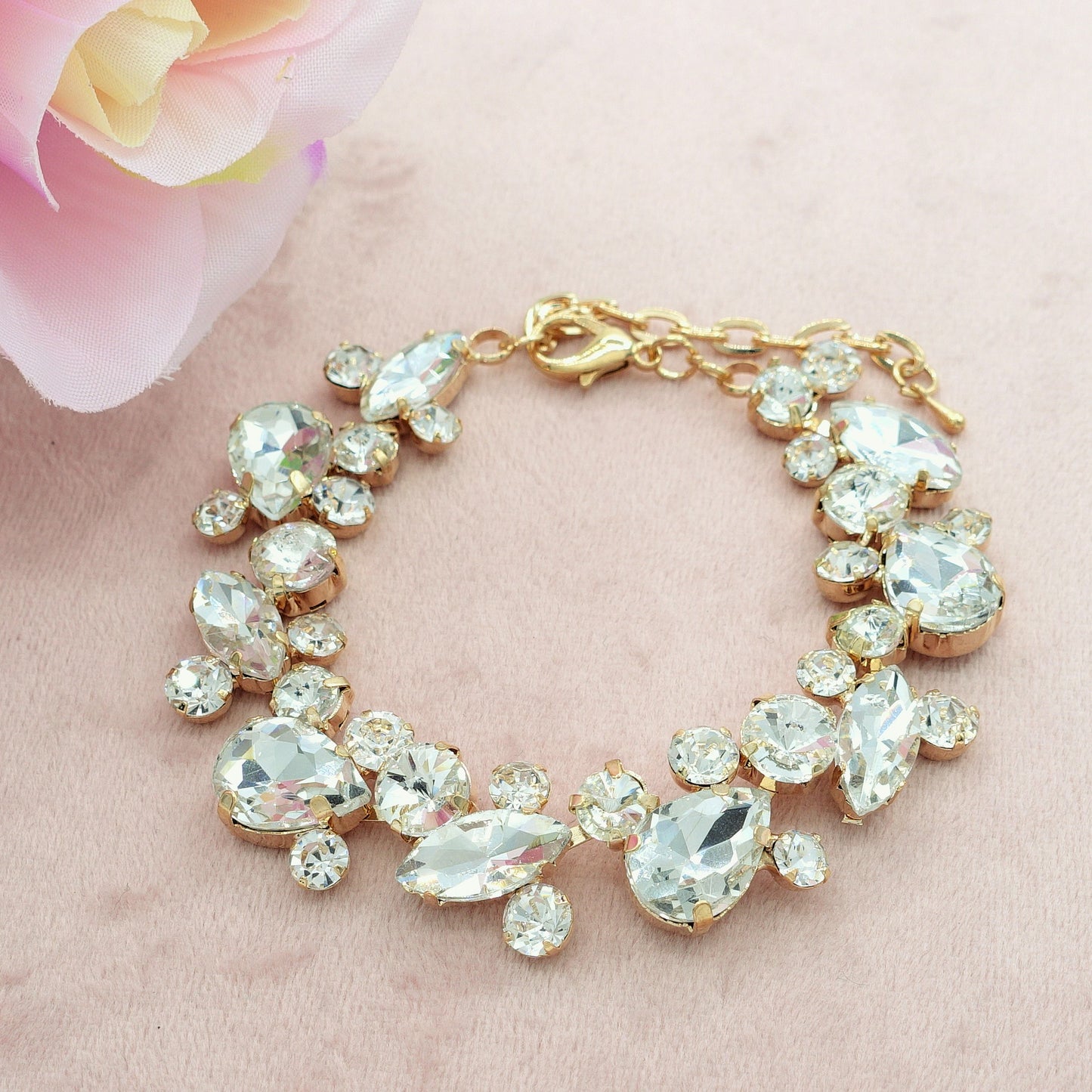 OPHELIA ~ Bracciale con pietre sfaccettate LUCE COLLECTION