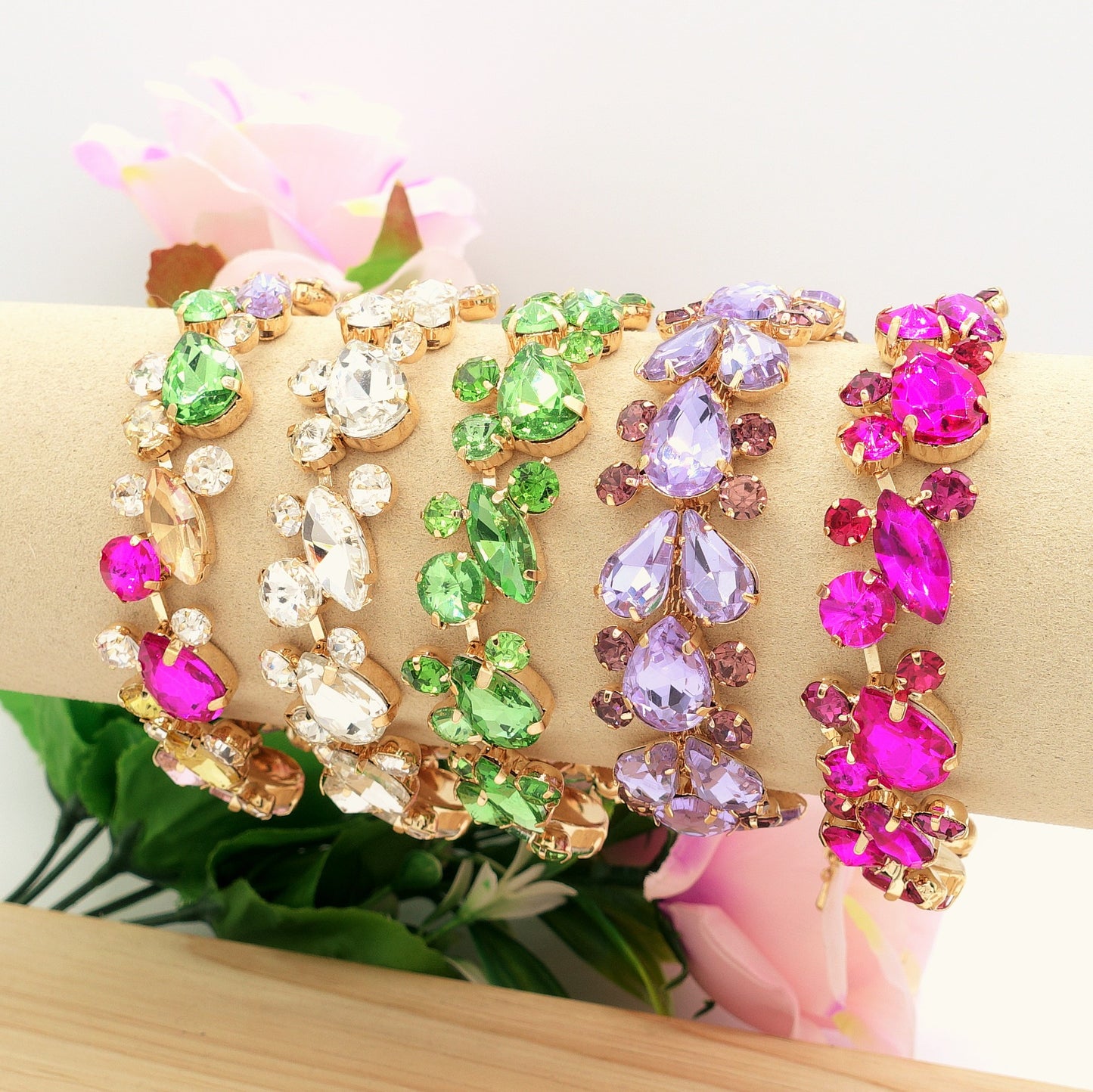OPHELIA ~ Bracciale con pietre sfaccettate LUCE COLLECTION