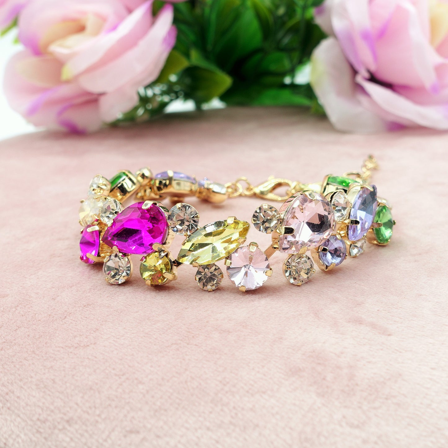 OPHELIA ~ Bracciale con pietre sfaccettate LUCE COLLECTION