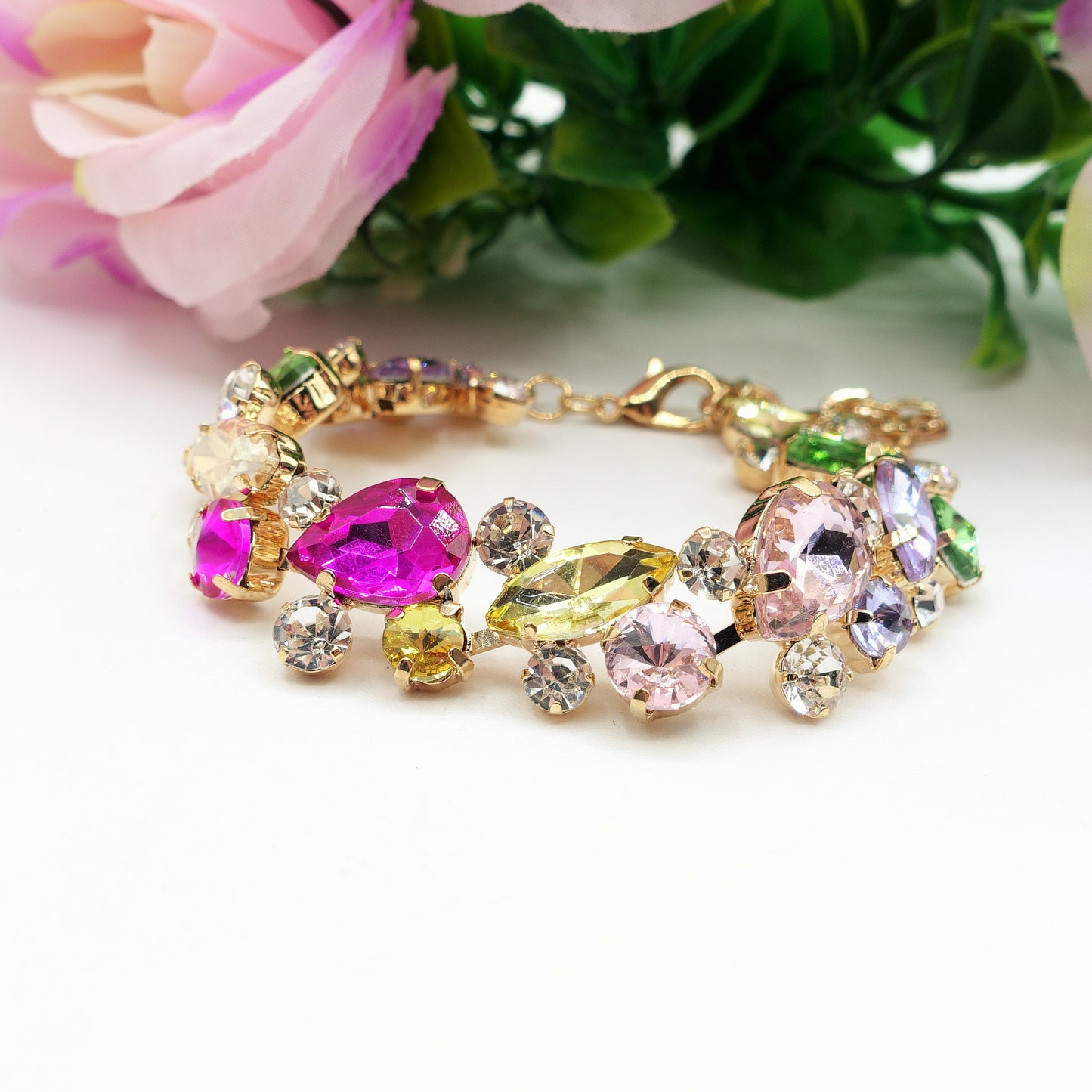 OPHELIA ~ Bracciale con pietre sfaccettate LUCE COLLECTION