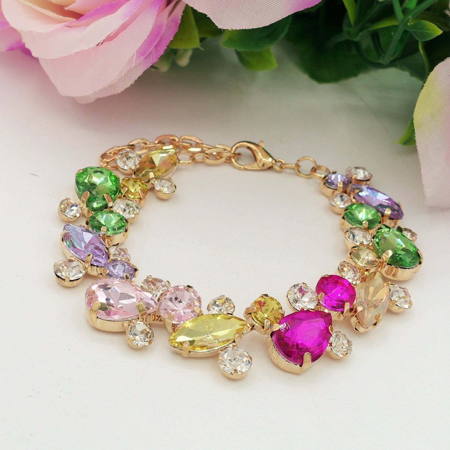 OPHELIA ~ Bracciale con pietre sfaccettate LUCE COLLECTION
