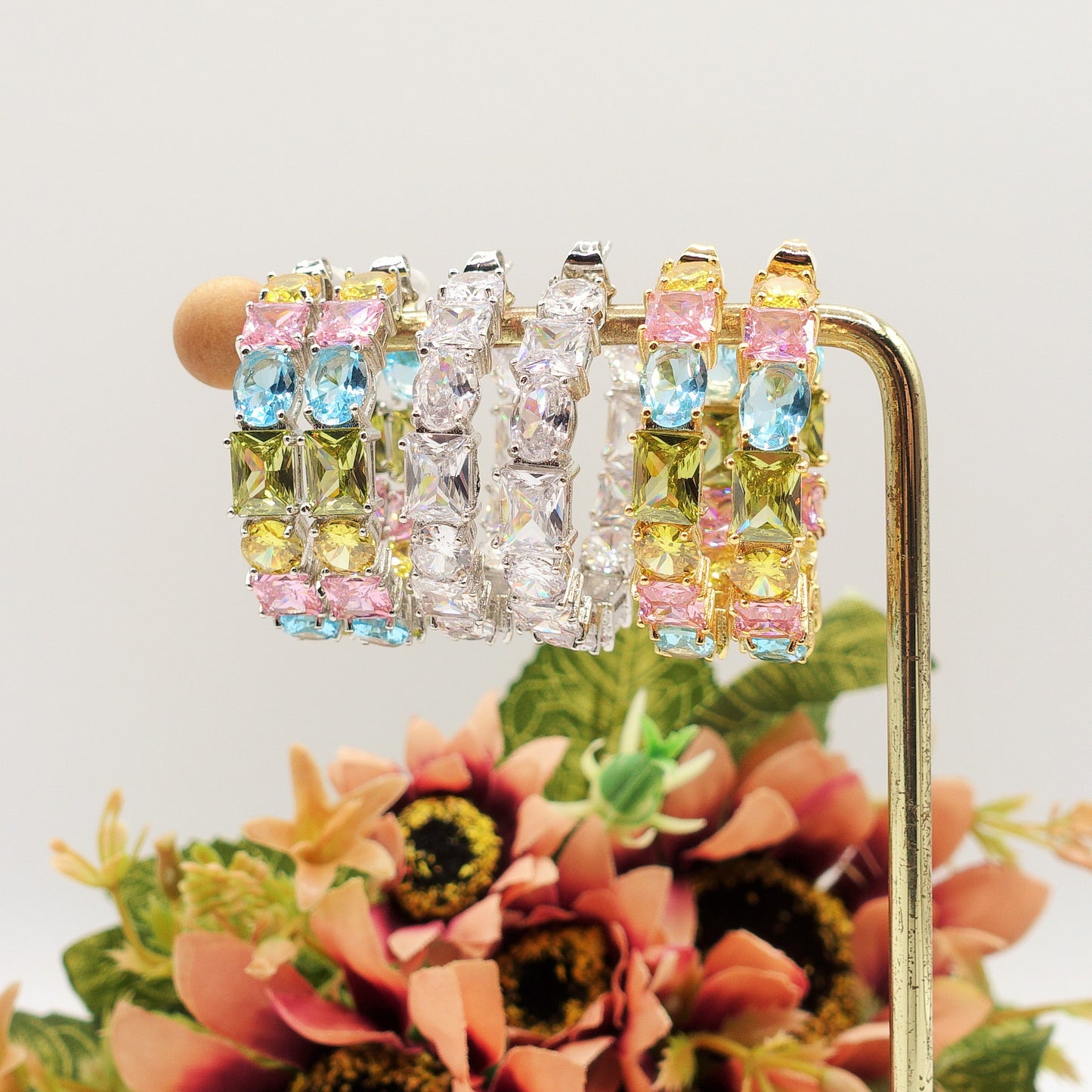 CHARIS big hoops - Orecchini a cerchio con Cubic Zirconia