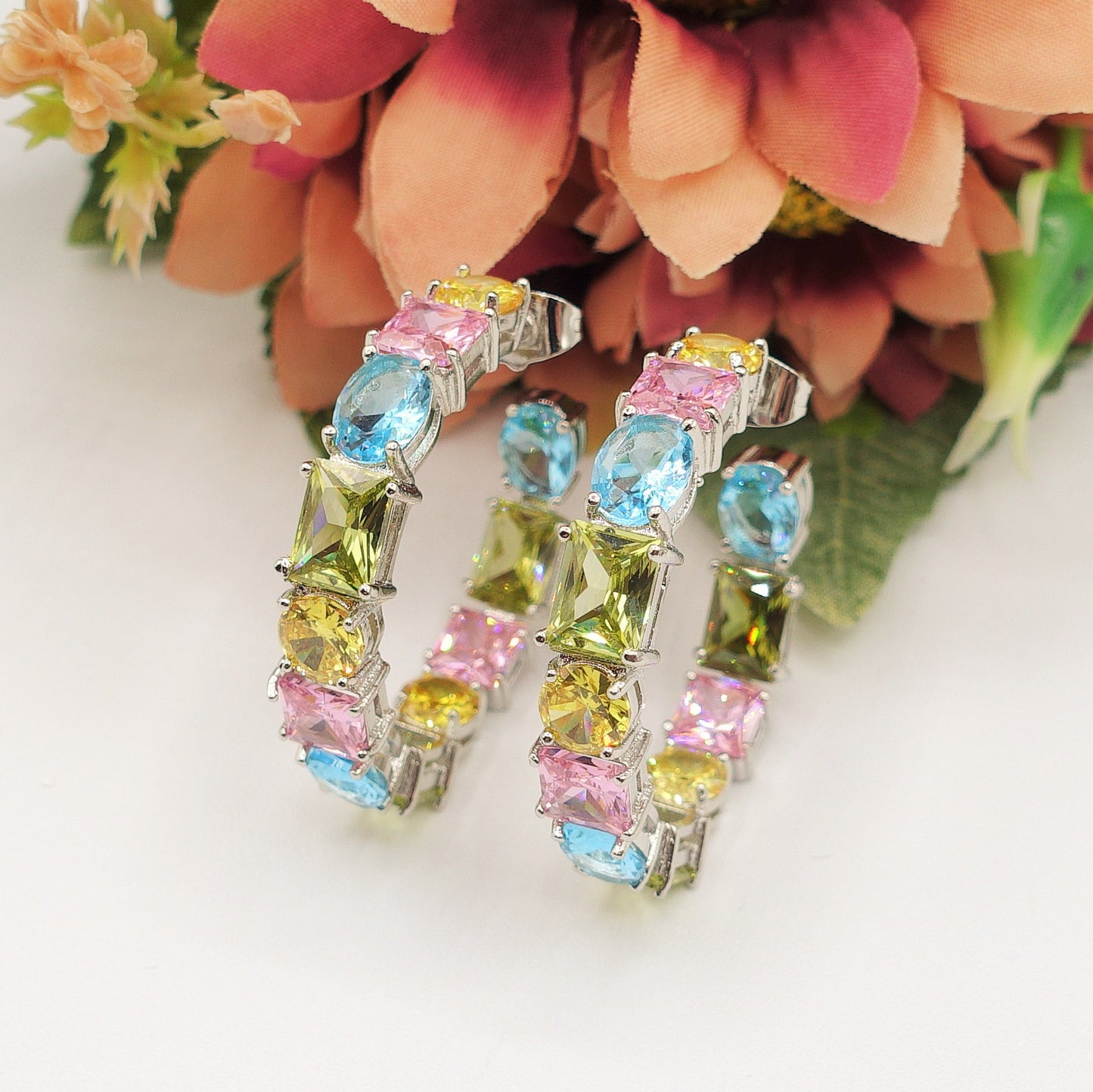 CHARIS big hoops - Orecchini a cerchio con Cubic Zirconia