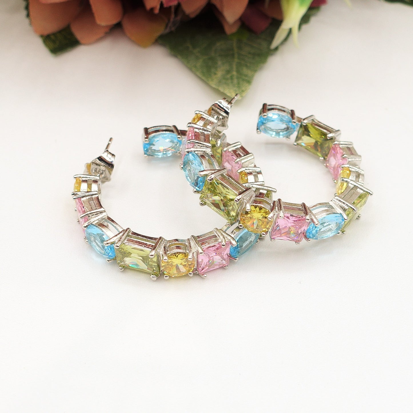 CHARIS big hoops - Orecchini a cerchio con Cubic Zirconia