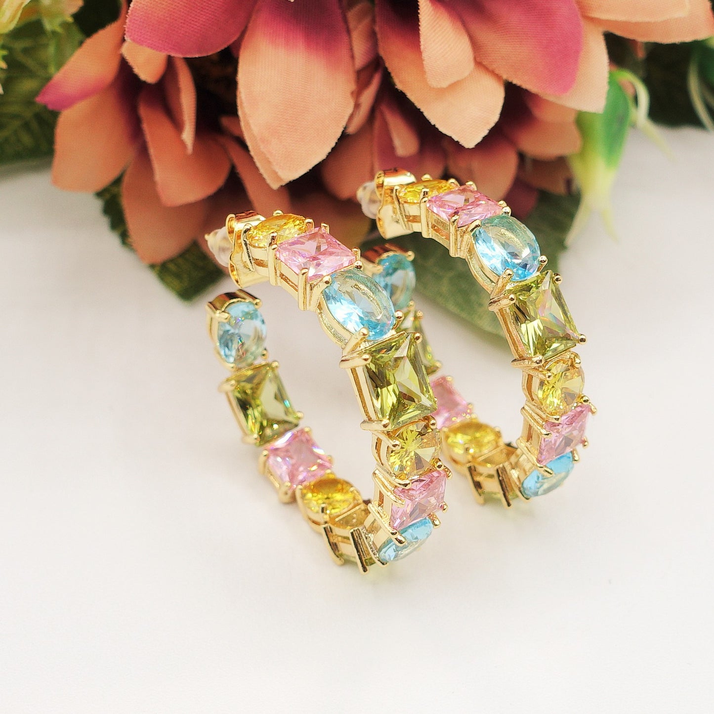 CHARIS big hoops - Orecchini a cerchio con Cubic Zirconia