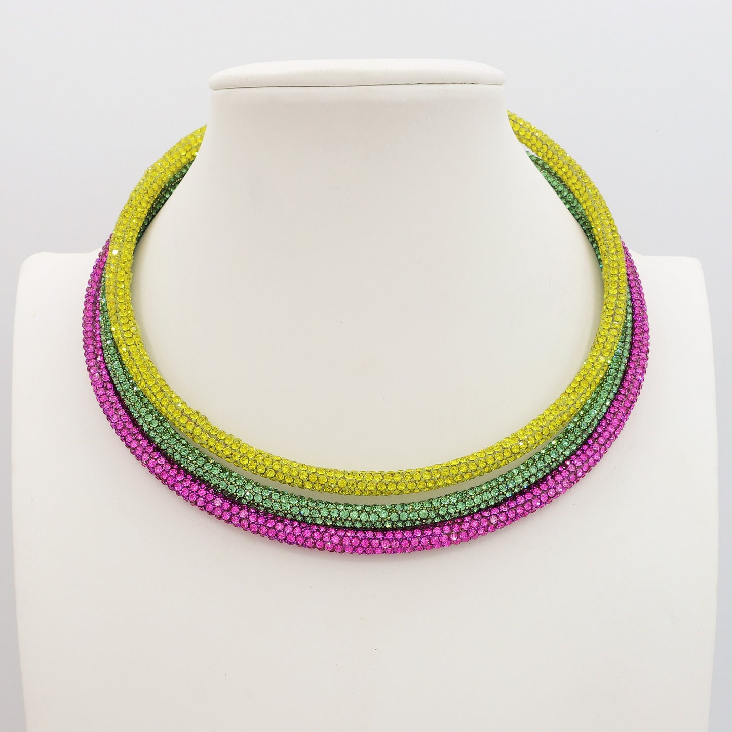 MABEL CHOKER ~ Girocollo semirigido cubic zirconia