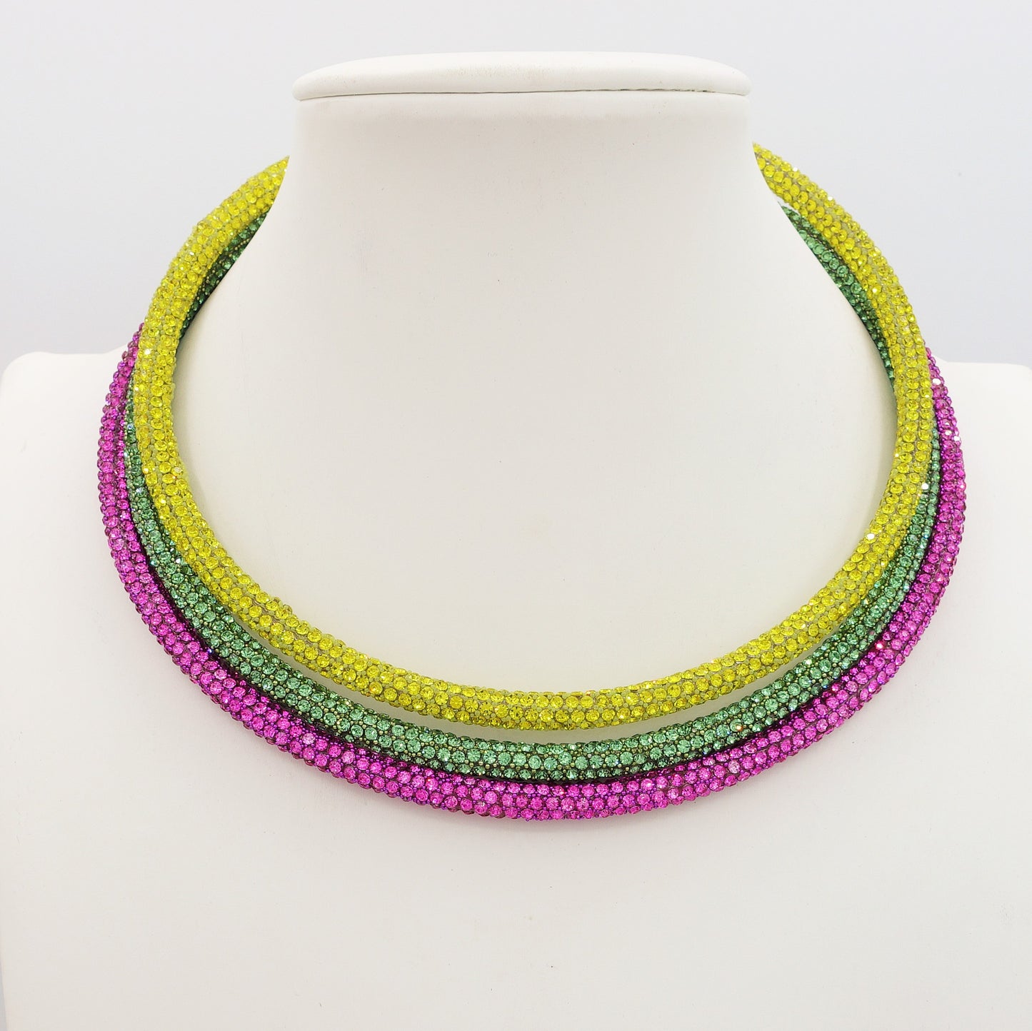 MABEL CHOKER ~ Girocollo semirigido cubic zirconia