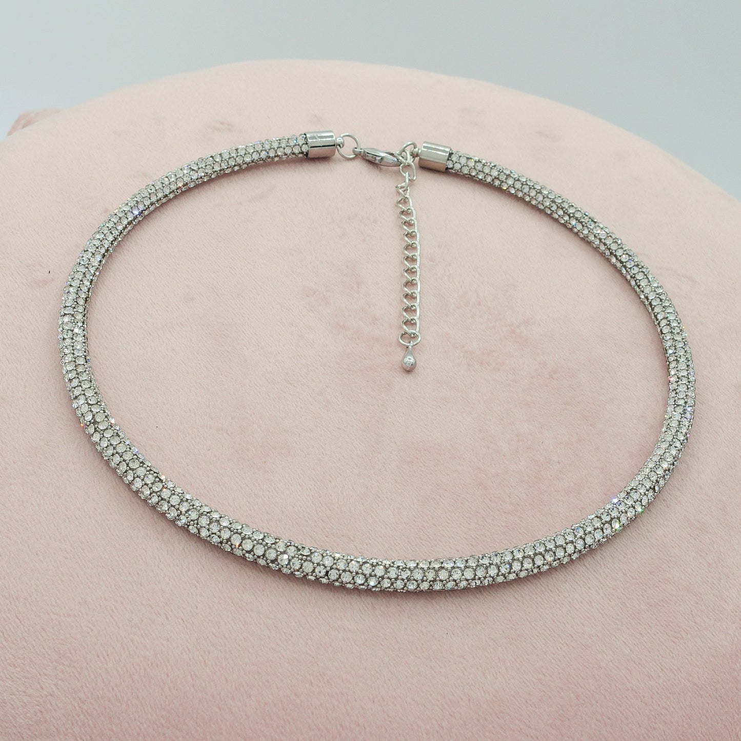 MABEL CHOKER ~ Girocollo semirigido cubic zirconia