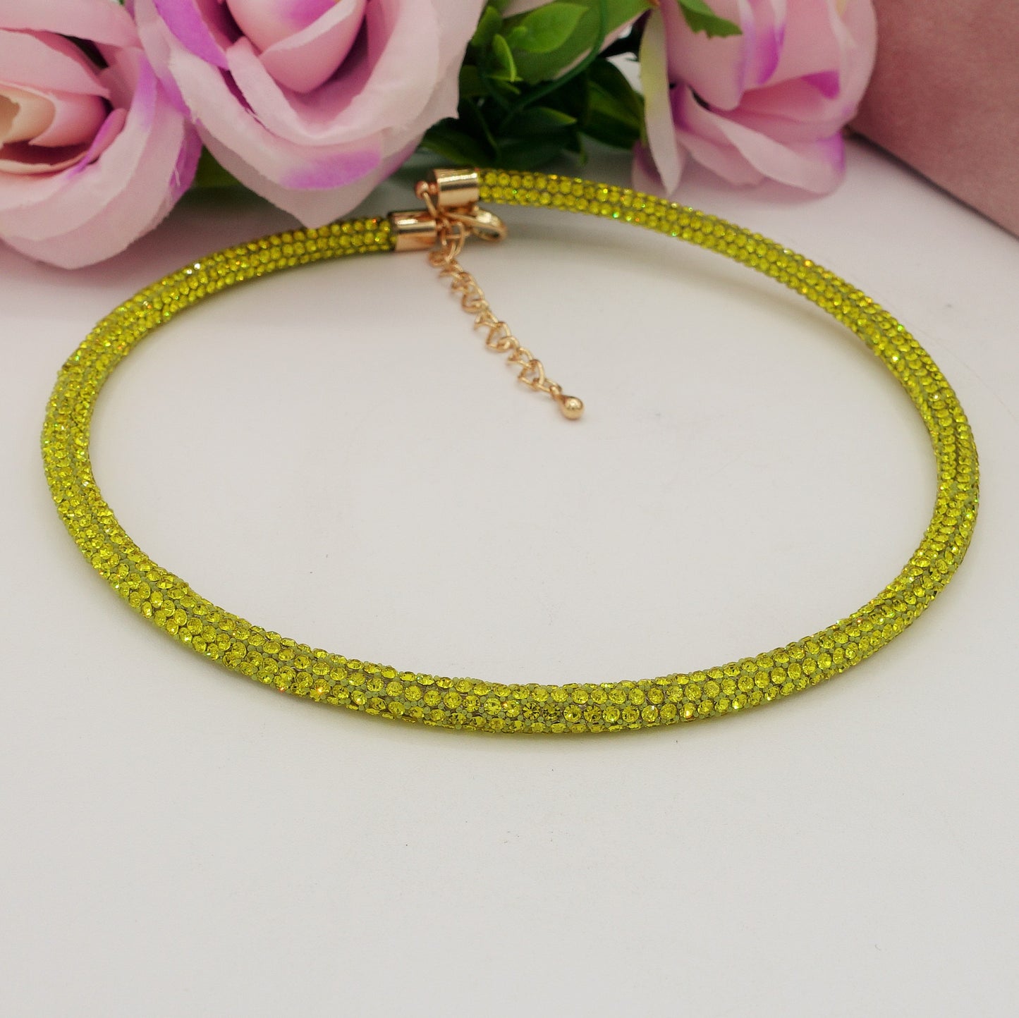MABEL CHOKER ~ Girocollo semirigido cubic zirconia